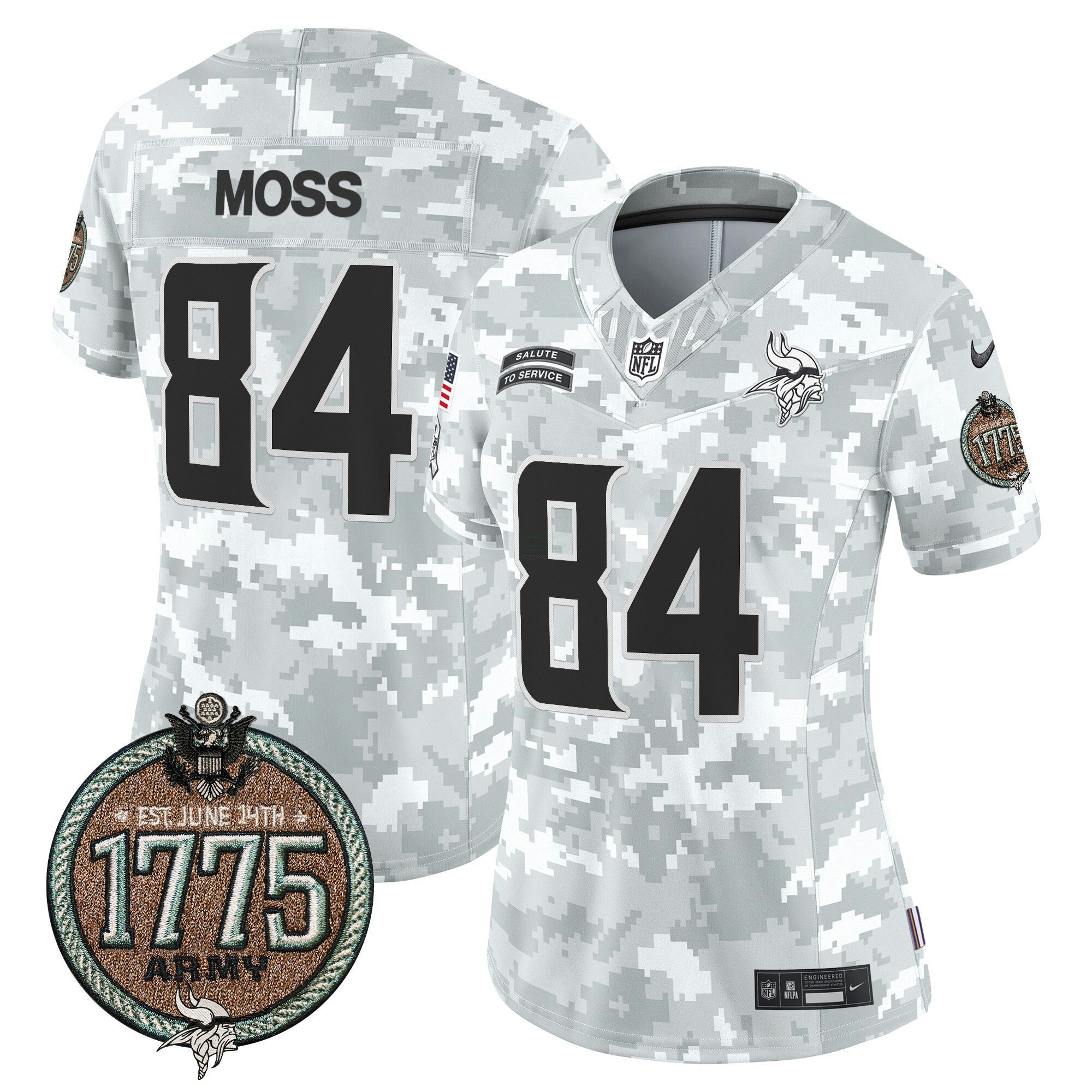 Camisa NFL Women’s 2024 Salute to Service Establishment Year Patch Vapor Limited Jersey