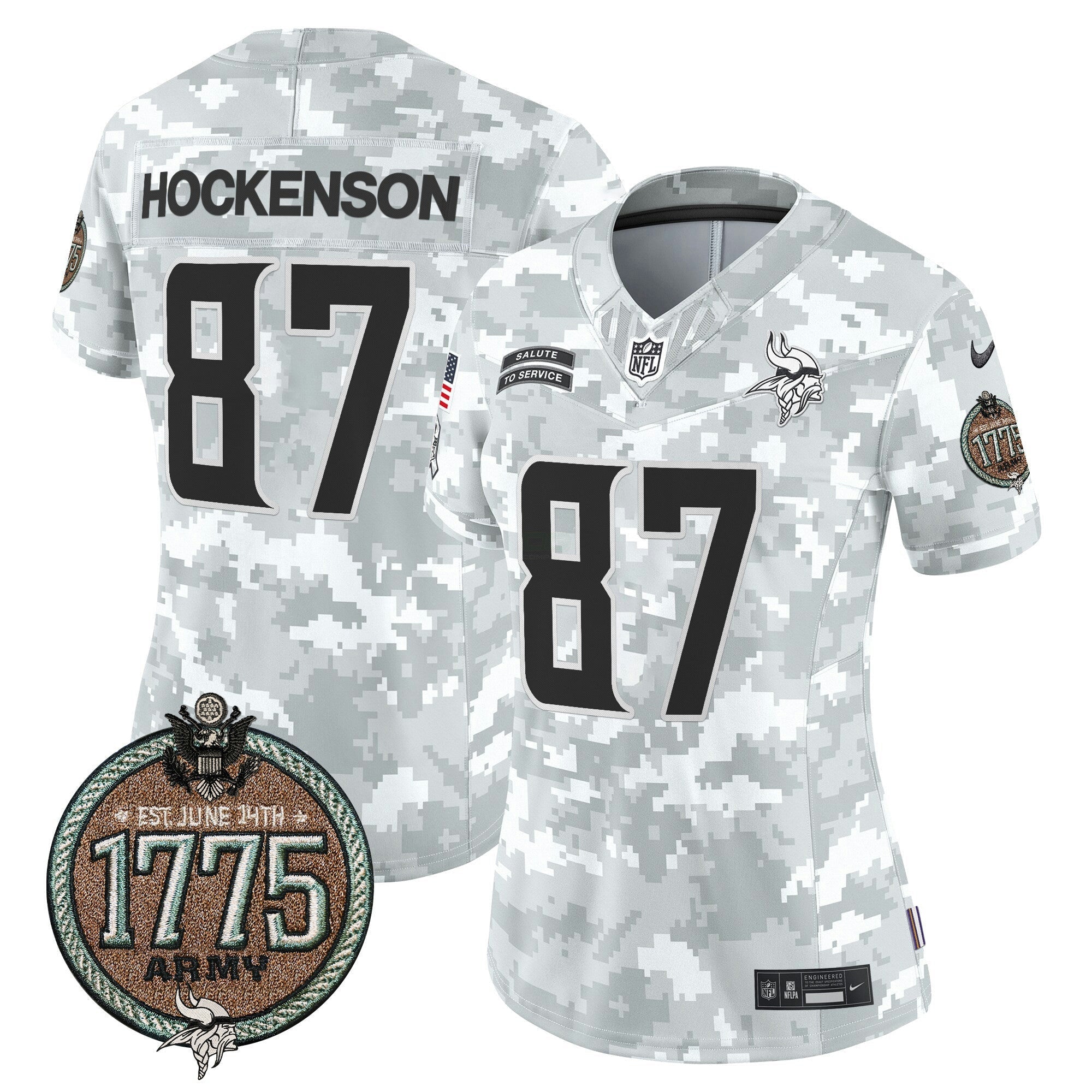Camisa NFL Women’s 2024 Salute to Service Establishment Year Patch Vapor Limited Jersey