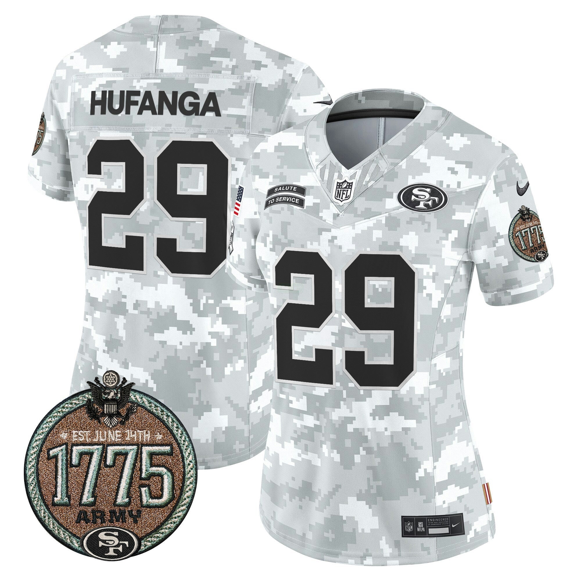 Camisa NFL Women’s 2024 Salute to Service Establishment Year Patch Vapor Limited Jersey