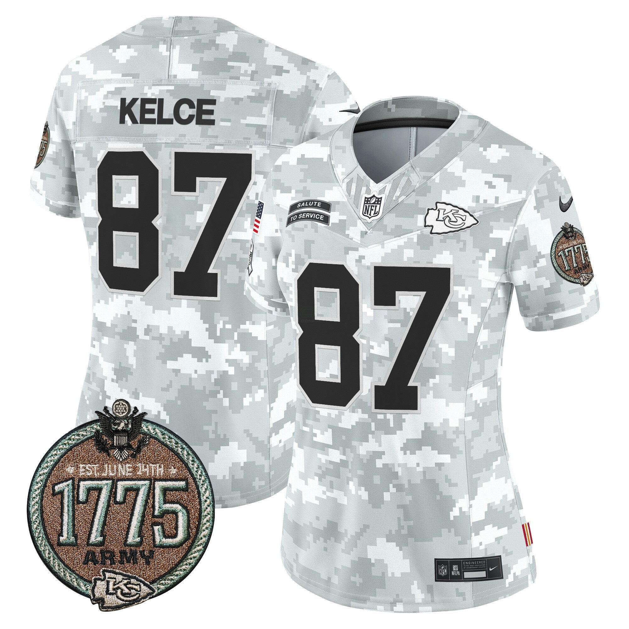 Camisa NFL Women’s 2024 Salute to Service Establishment Year Patch Vapor Limited Jersey
