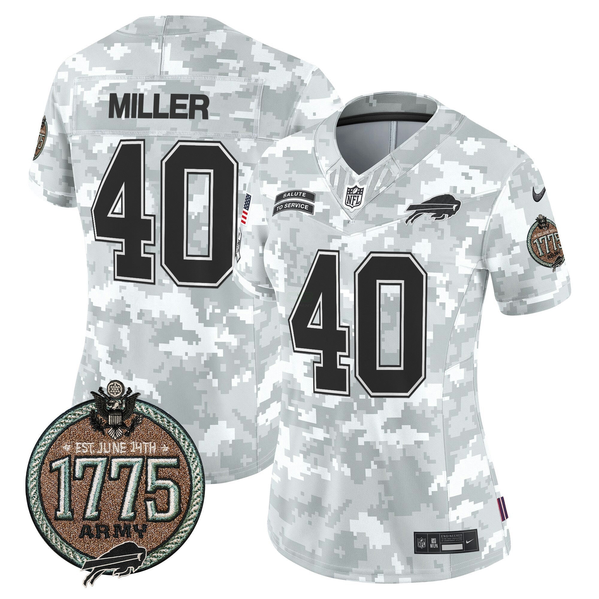 Camisa NFL Women’s 2024 Salute to Service Establishment Year Patch Vapor Limited Jersey
