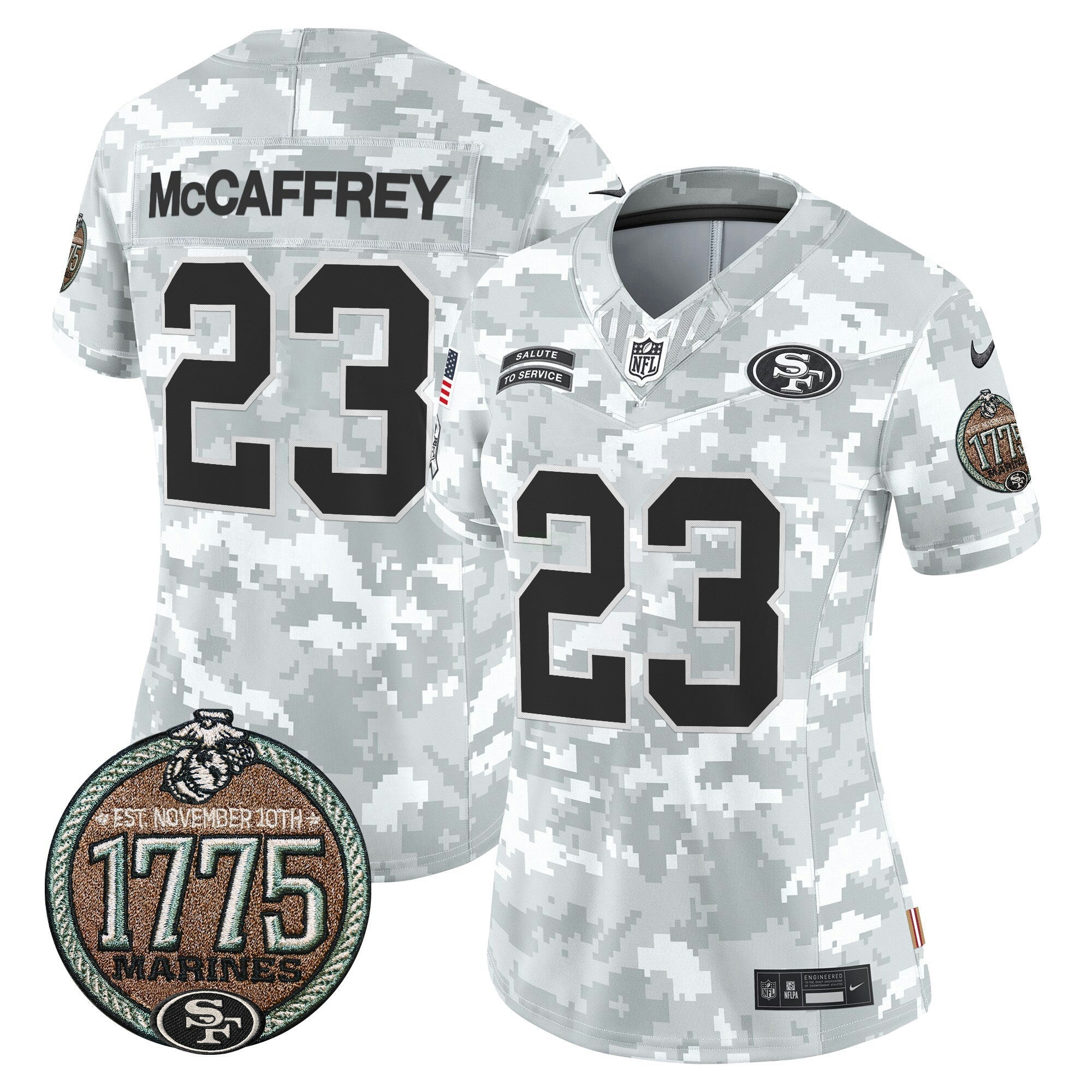 Camisa NFL Women’s 2024 Salute to Service Establishment Year Patch Vapor Limited Jersey