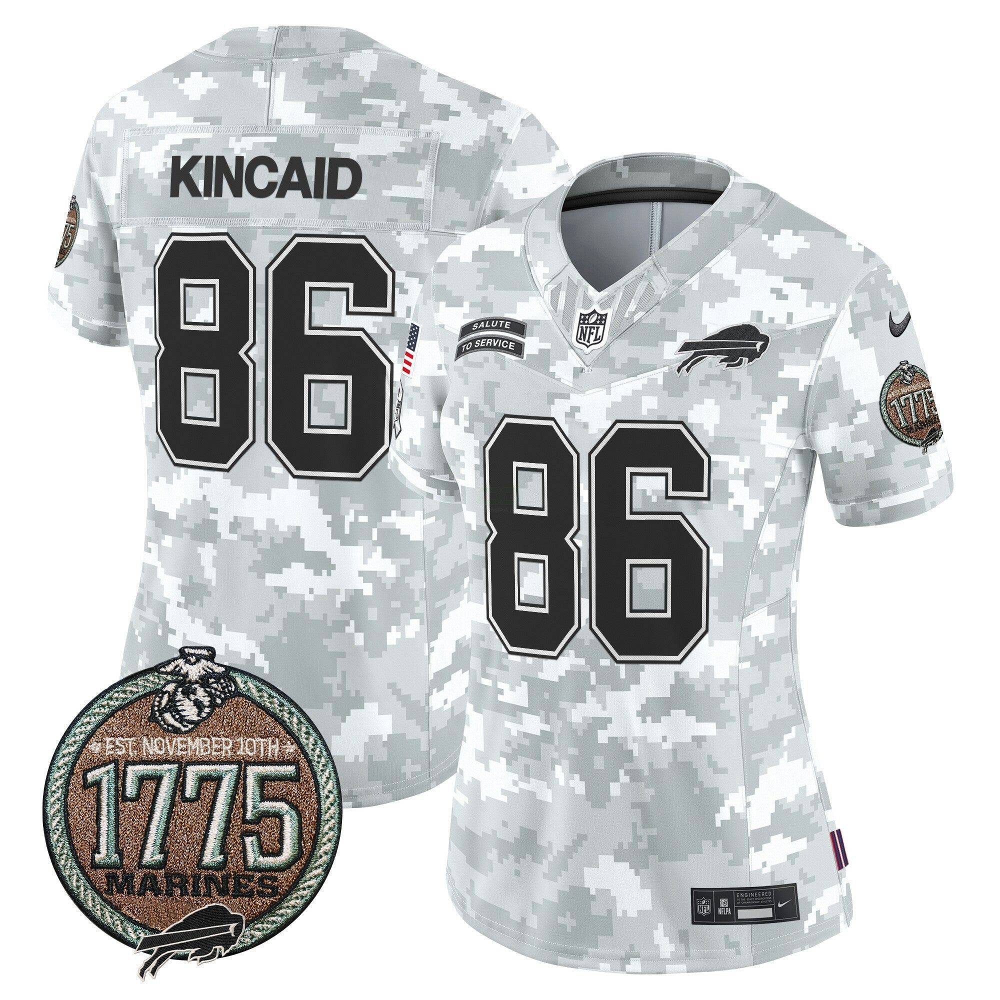 Camisa NFL Women’s 2024 Salute to Service Establishment Year Patch Vapor Limited Jersey