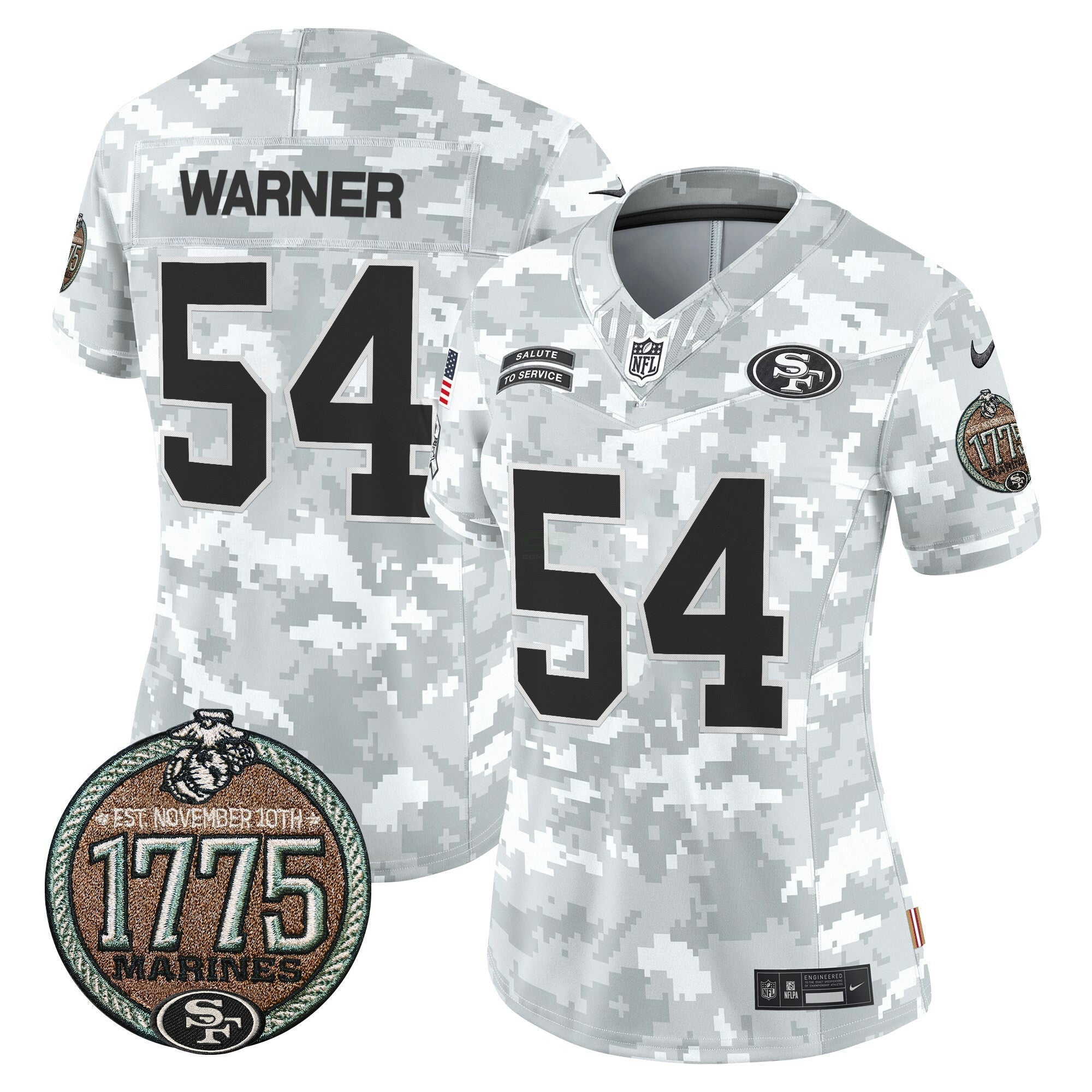 Camisa NFL Women’s 2024 Salute to Service Establishment Year Patch Vapor Limited Jersey