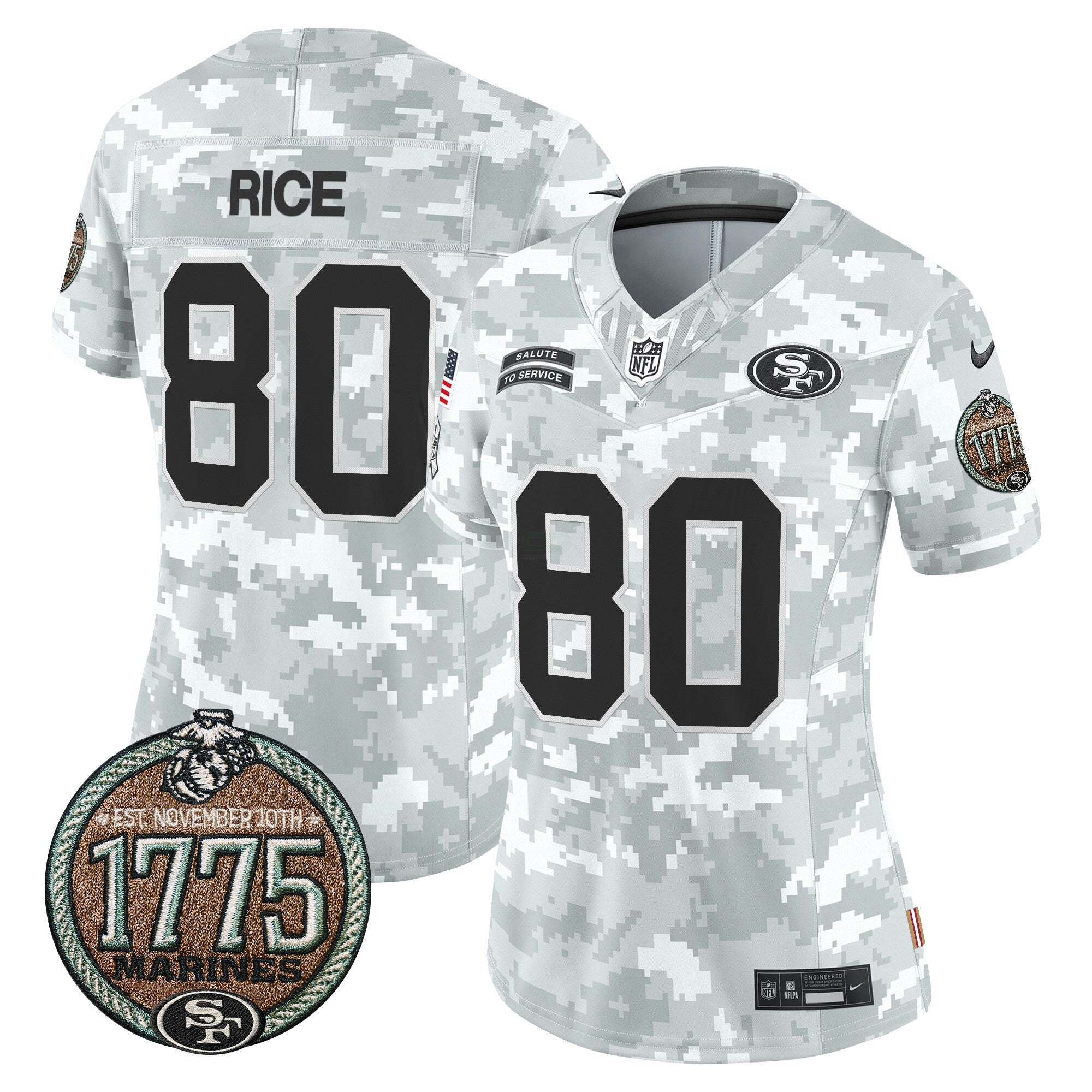 Camisa NFL Women’s 2024 Salute to Service Establishment Year Patch Vapor Limited Jersey