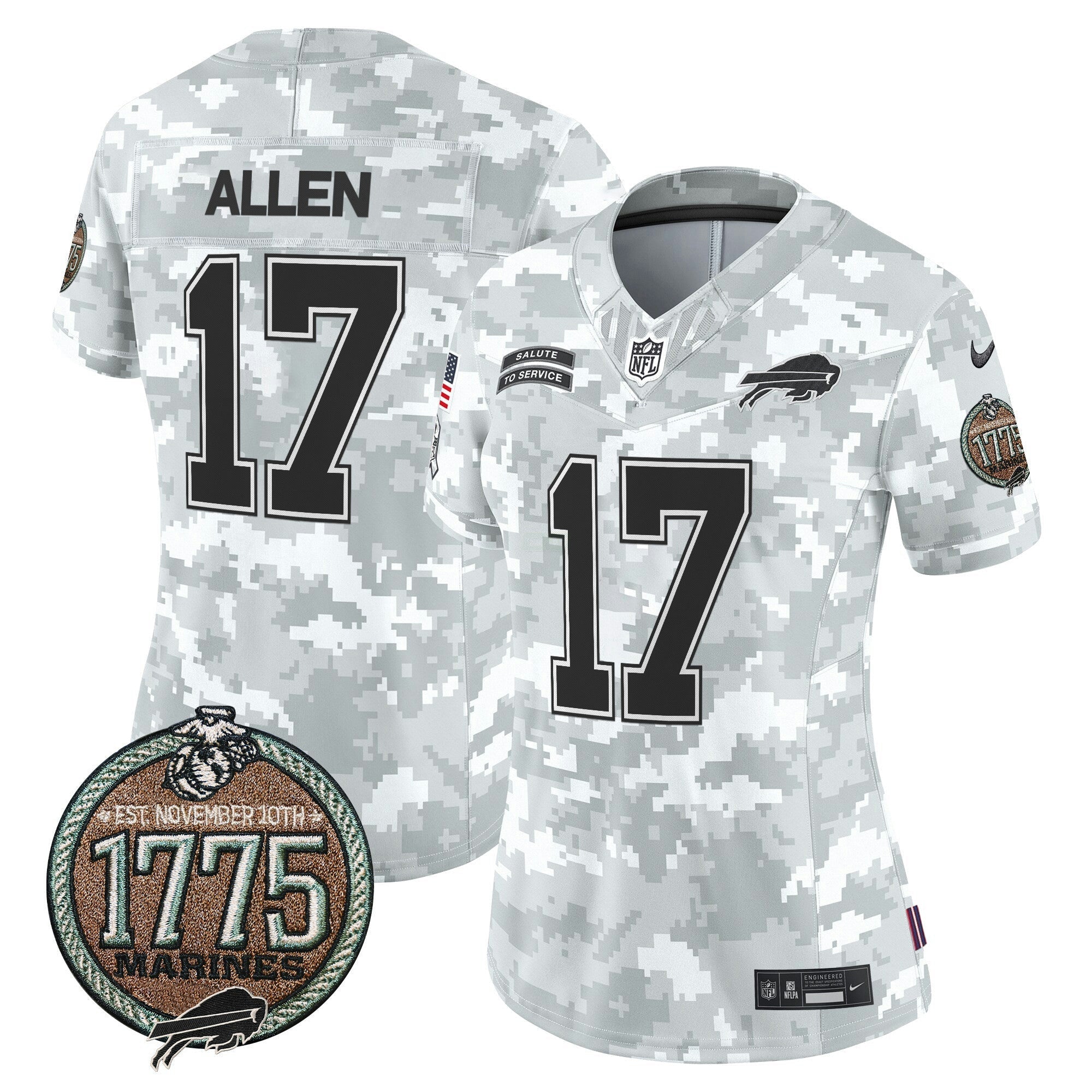 Camisa NFL Women’s 2024 Salute to Service Establishment Year Patch Vapor Limited Jersey