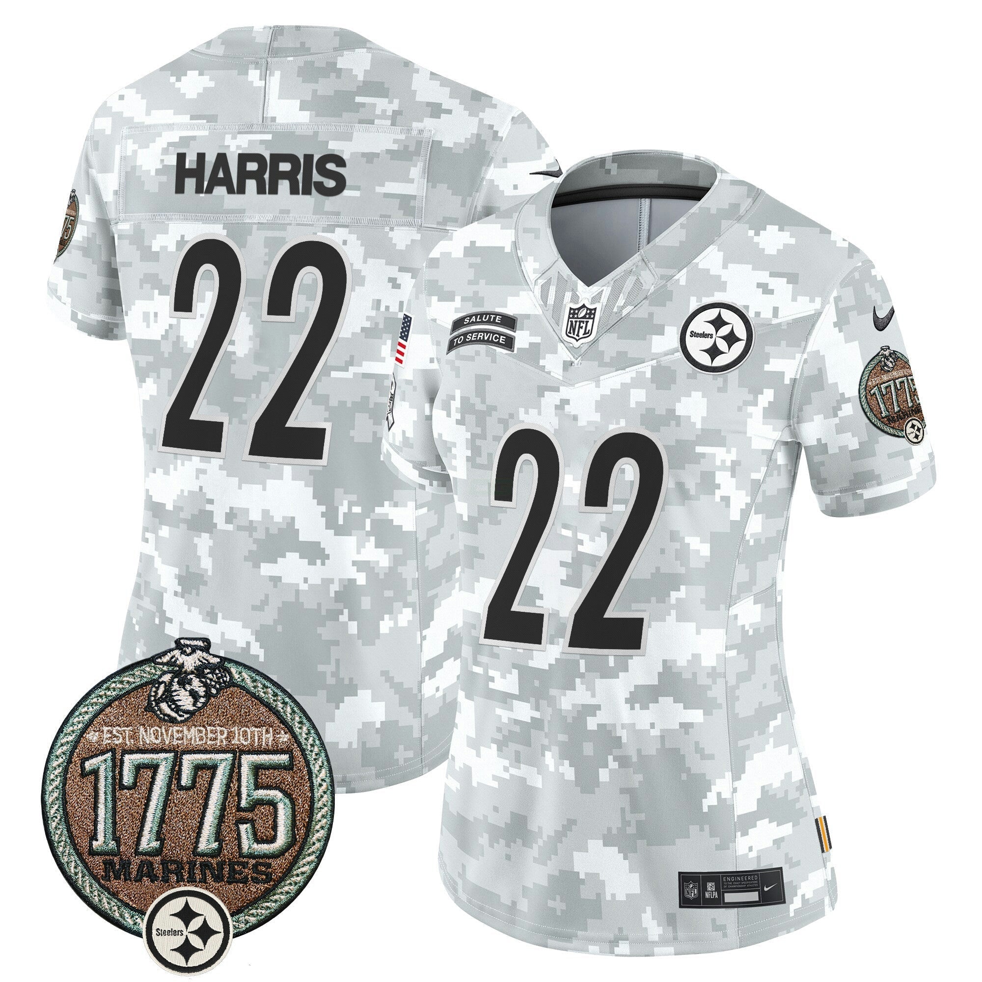 Camisa NFL Women’s 2024 Salute to Service Establishment Year Patch Vapor Limited Jersey