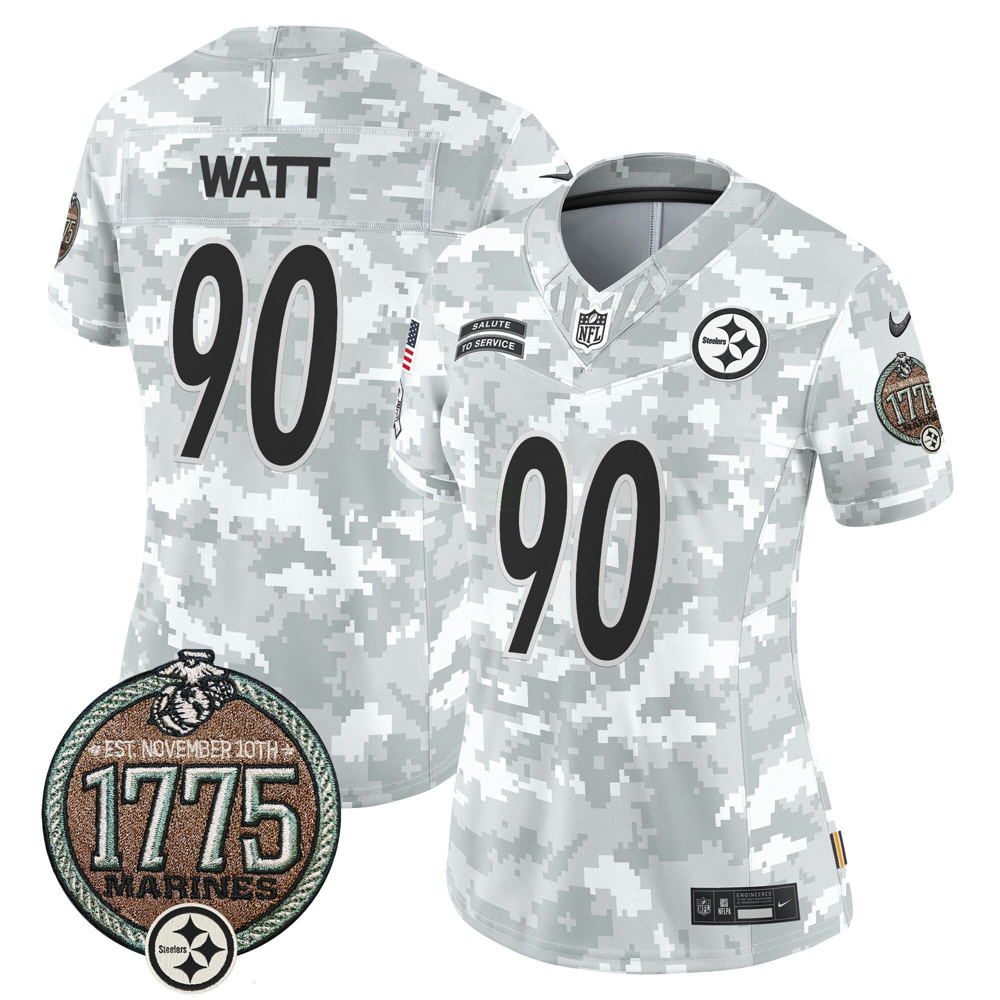 Camisa NFL Women’s 2024 Salute to Service Establishment Year Patch Vapor Limited Jersey