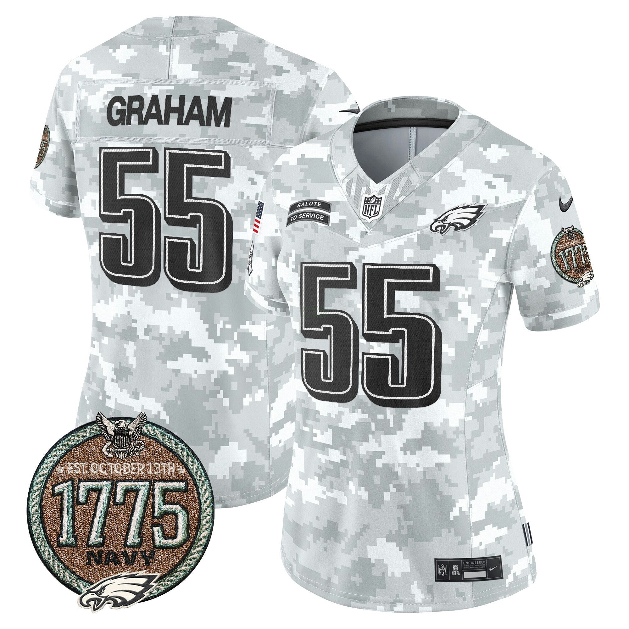 Camisa NFL Women’s 2024 Salute to Service Establishment Year Patch Vapor Limited Jersey