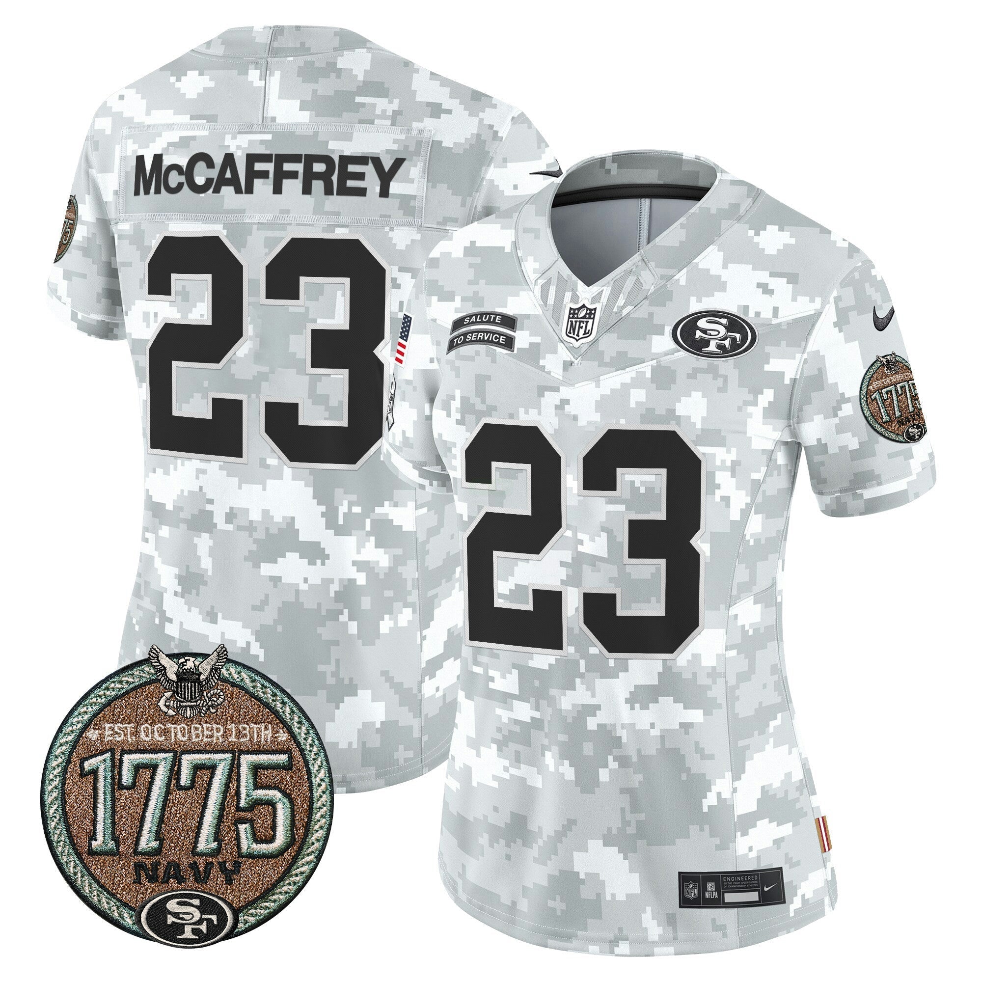 Camisa NFL Women’s 2024 Salute to Service Establishment Year Patch Vapor Limited Jersey