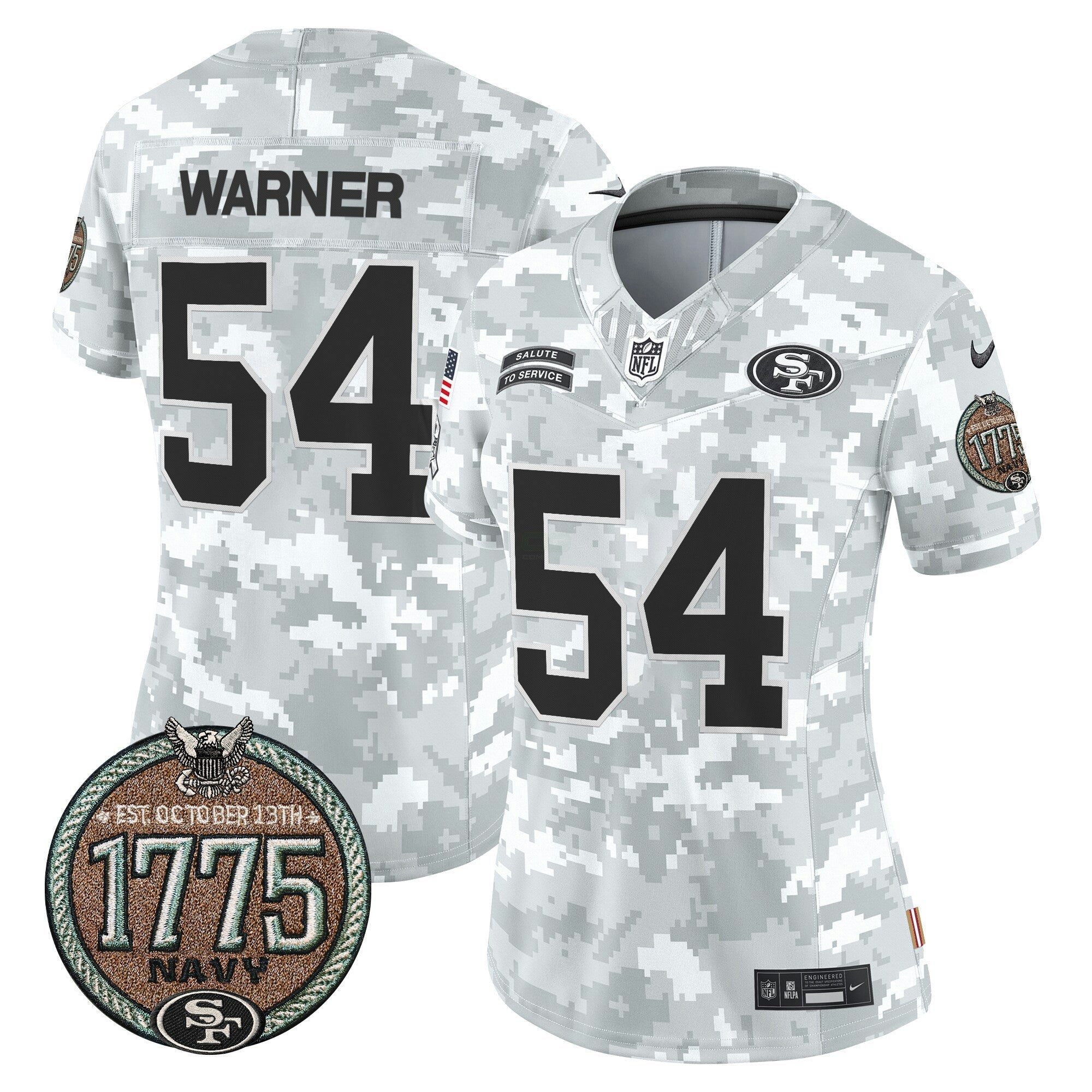 Camisa NFL Women’s 2024 Salute to Service Establishment Year Patch Vapor Limited Jersey