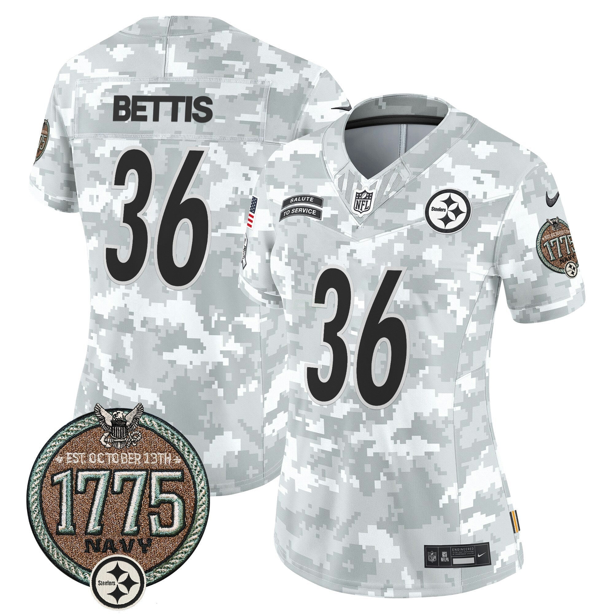 Camisa NFL Women’s 2024 Salute to Service Establishment Year Patch Vapor Limited Jersey