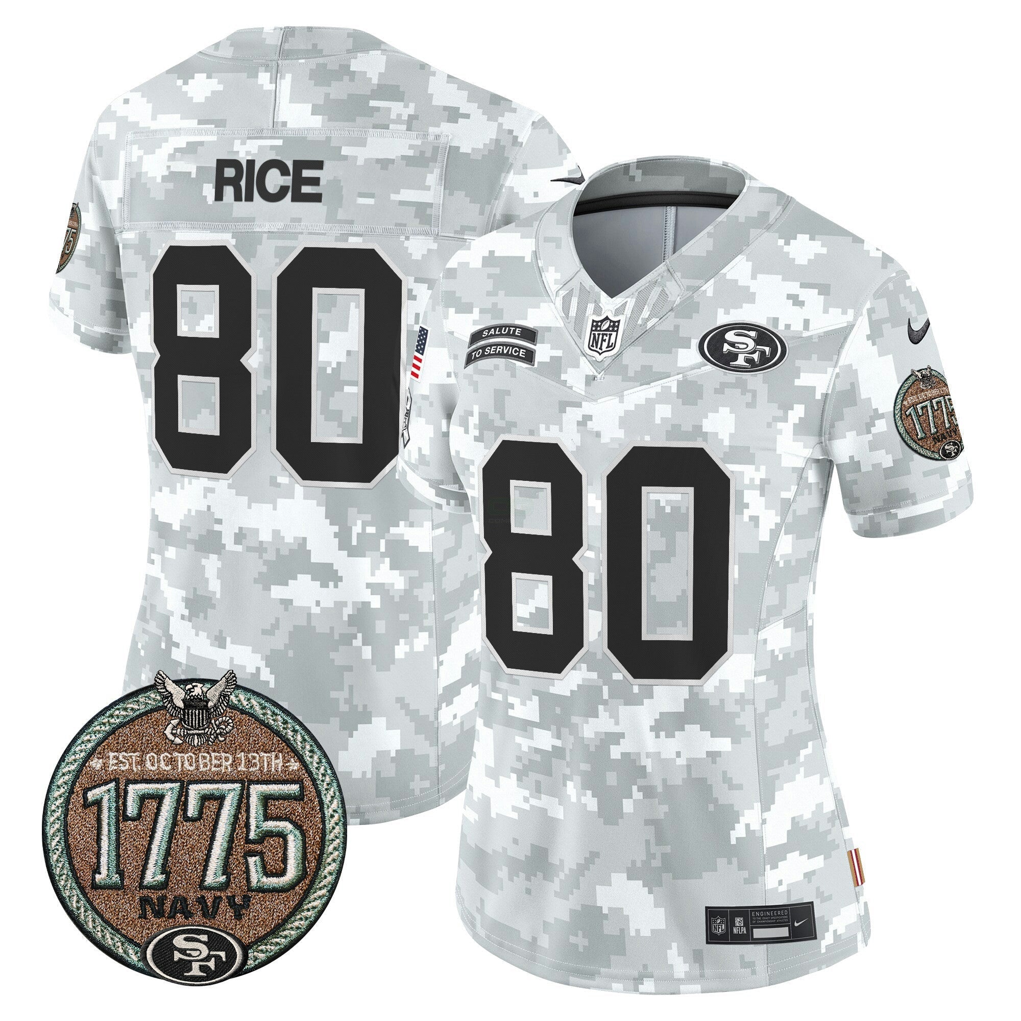 Camisa NFL Women’s 2024 Salute to Service Establishment Year Patch Vapor Limited Jersey