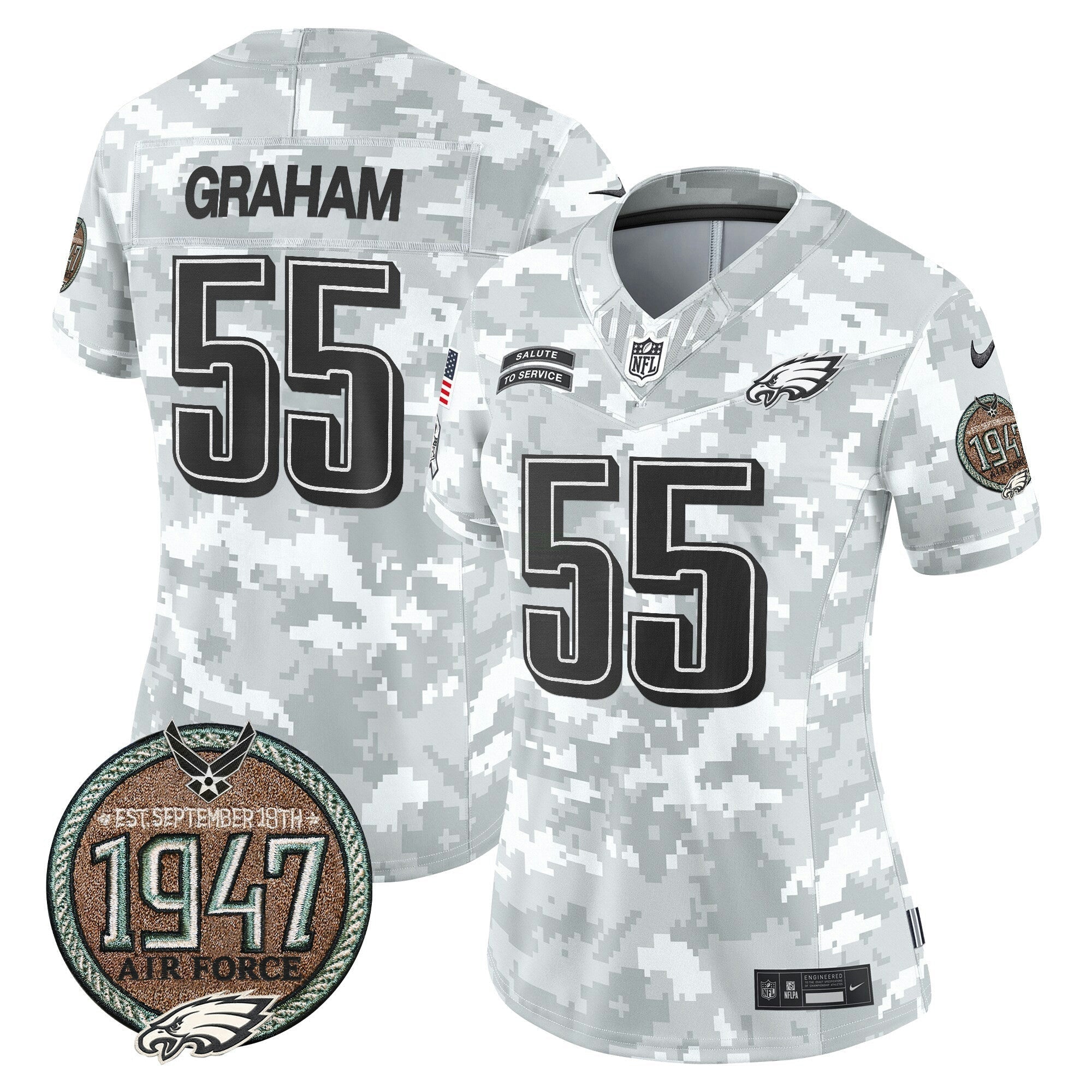 Camisa NFL Women’s 2024 Salute to Service Establishment Year Patch Vapor Limited Jersey