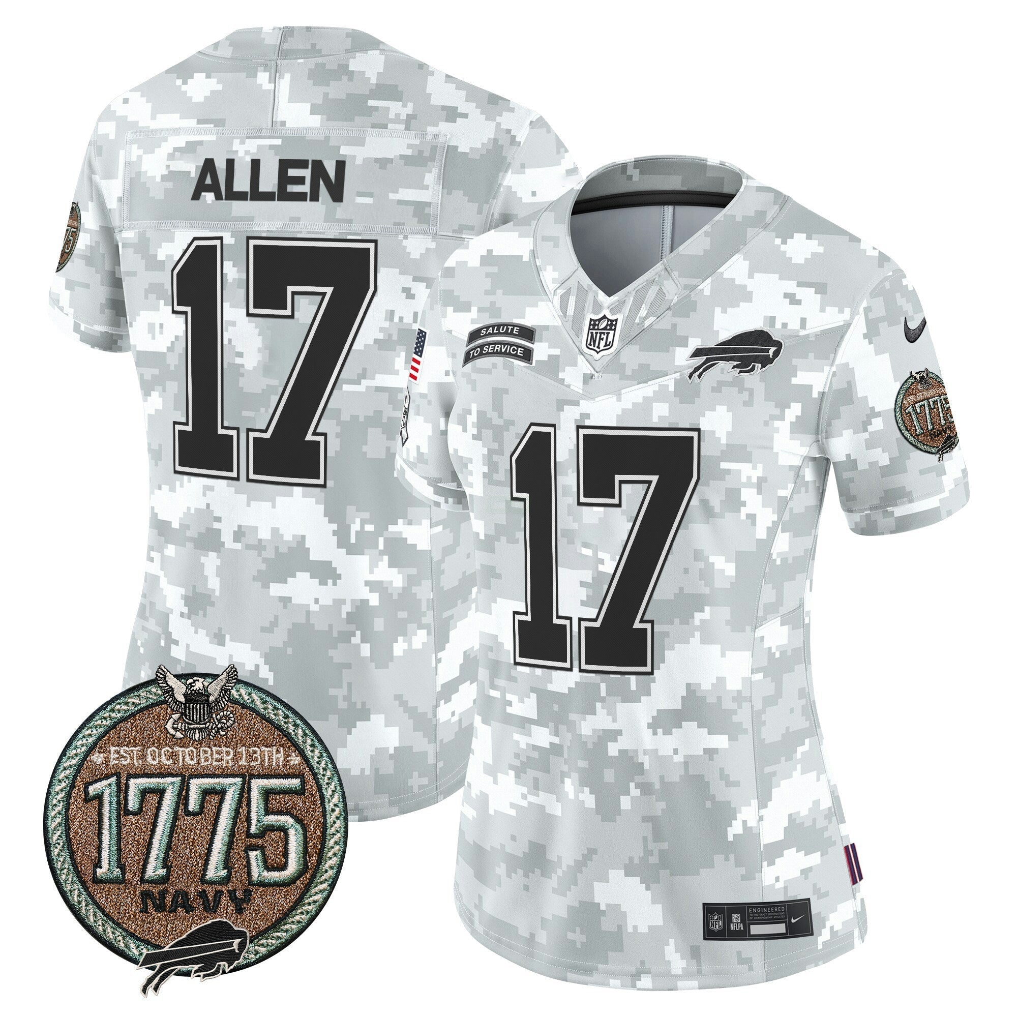 Camisa NFL Women’s 2024 Salute to Service Establishment Year Patch Vapor Limited Jersey