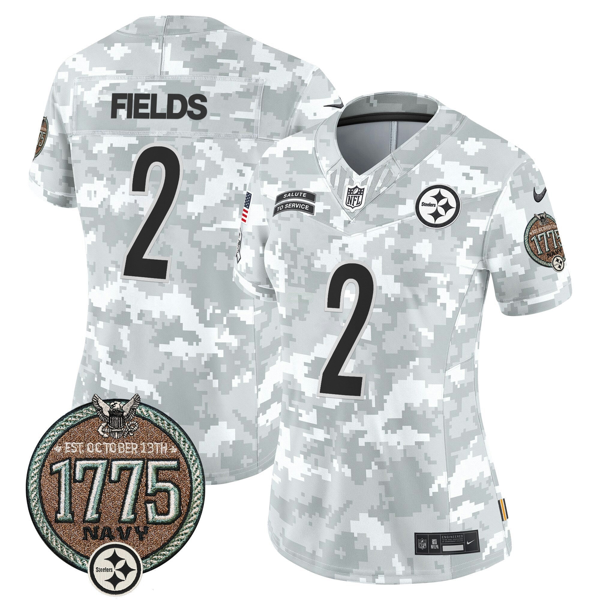 Camisa NFL Women’s 2024 Salute to Service Establishment Year Patch Vapor Limited Jersey