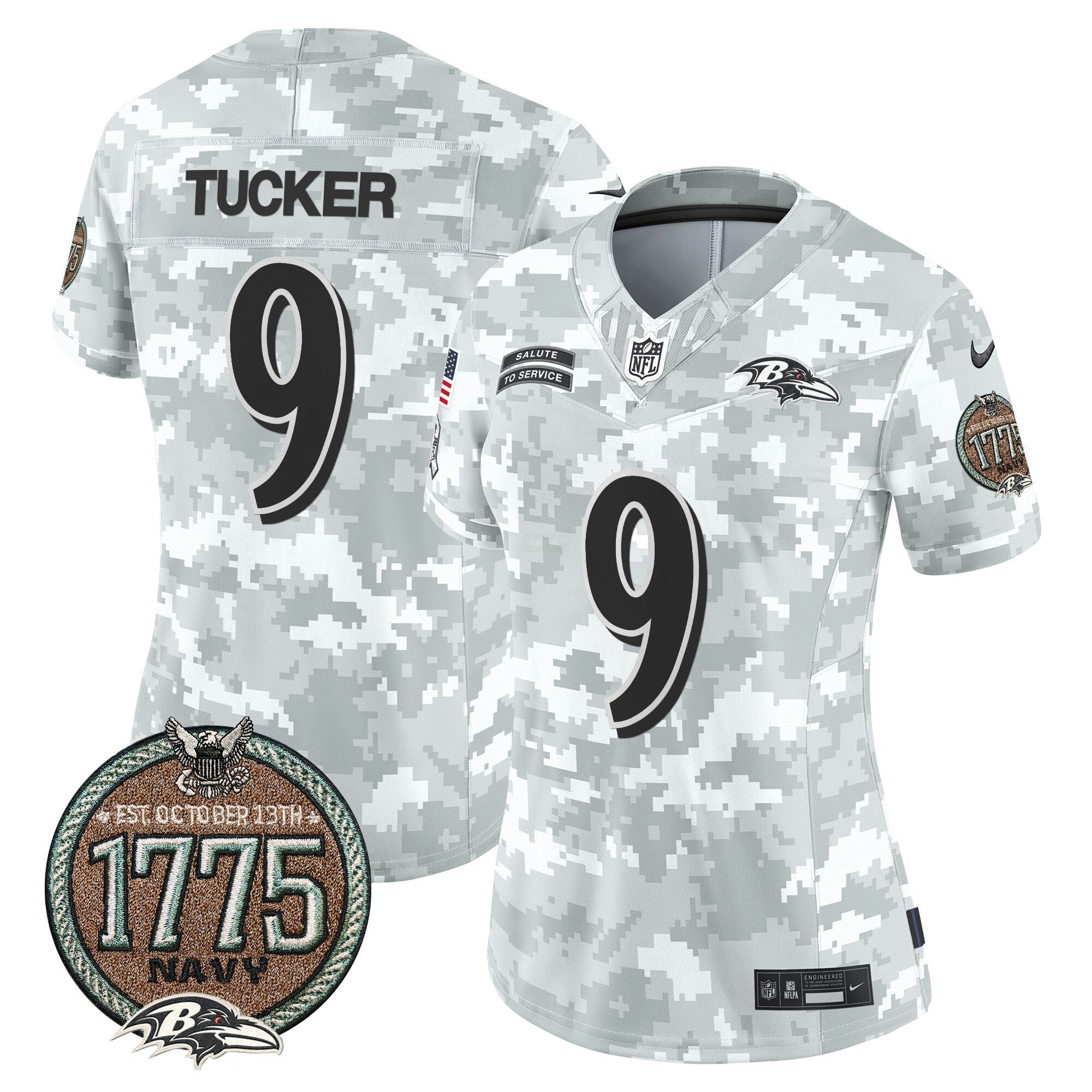 Camisa NFL Women’s 2024 Salute to Service Establishment Year Patch Vapor Limited Jersey