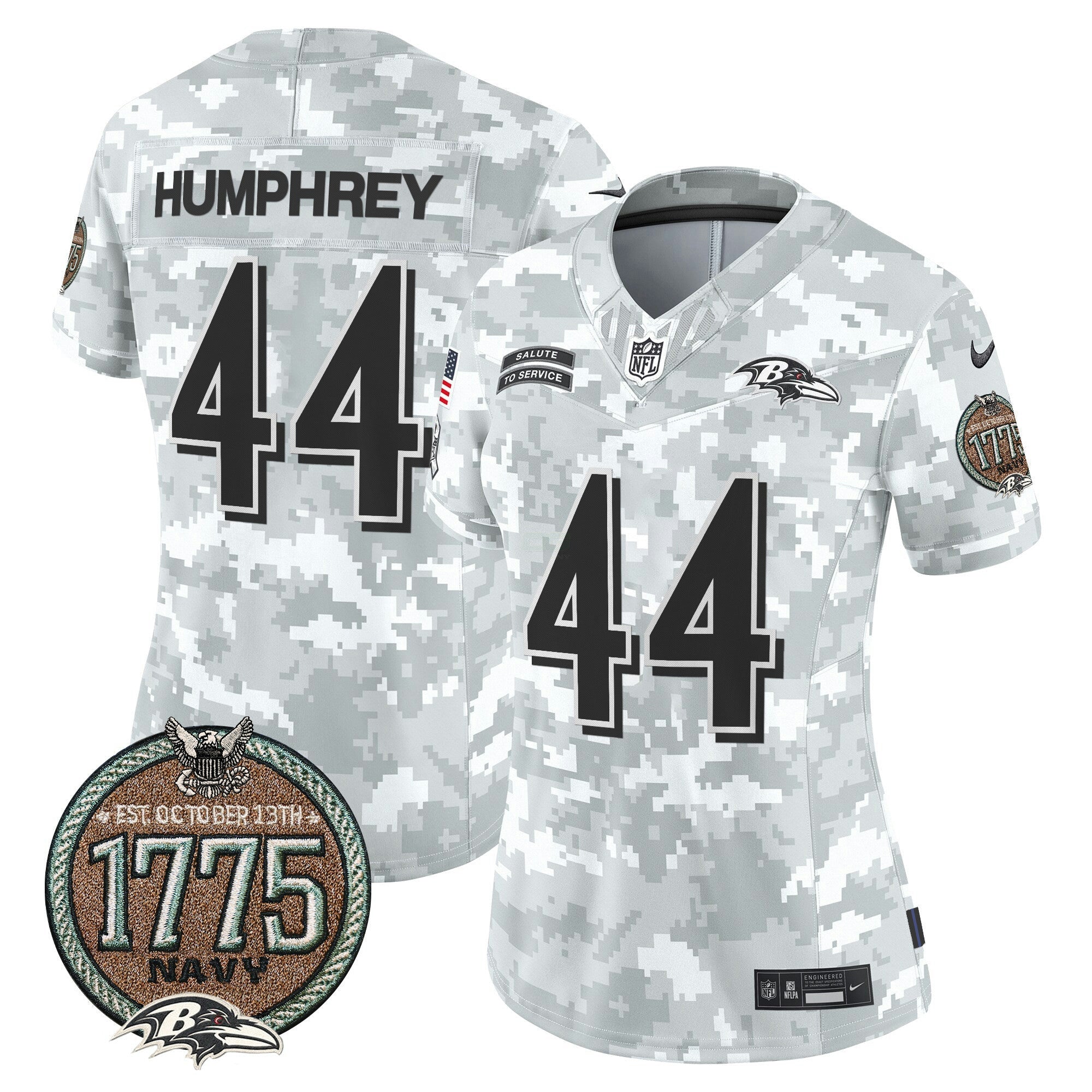 Camisa NFL Women’s 2024 Salute to Service Establishment Year Patch Vapor Limited Jersey