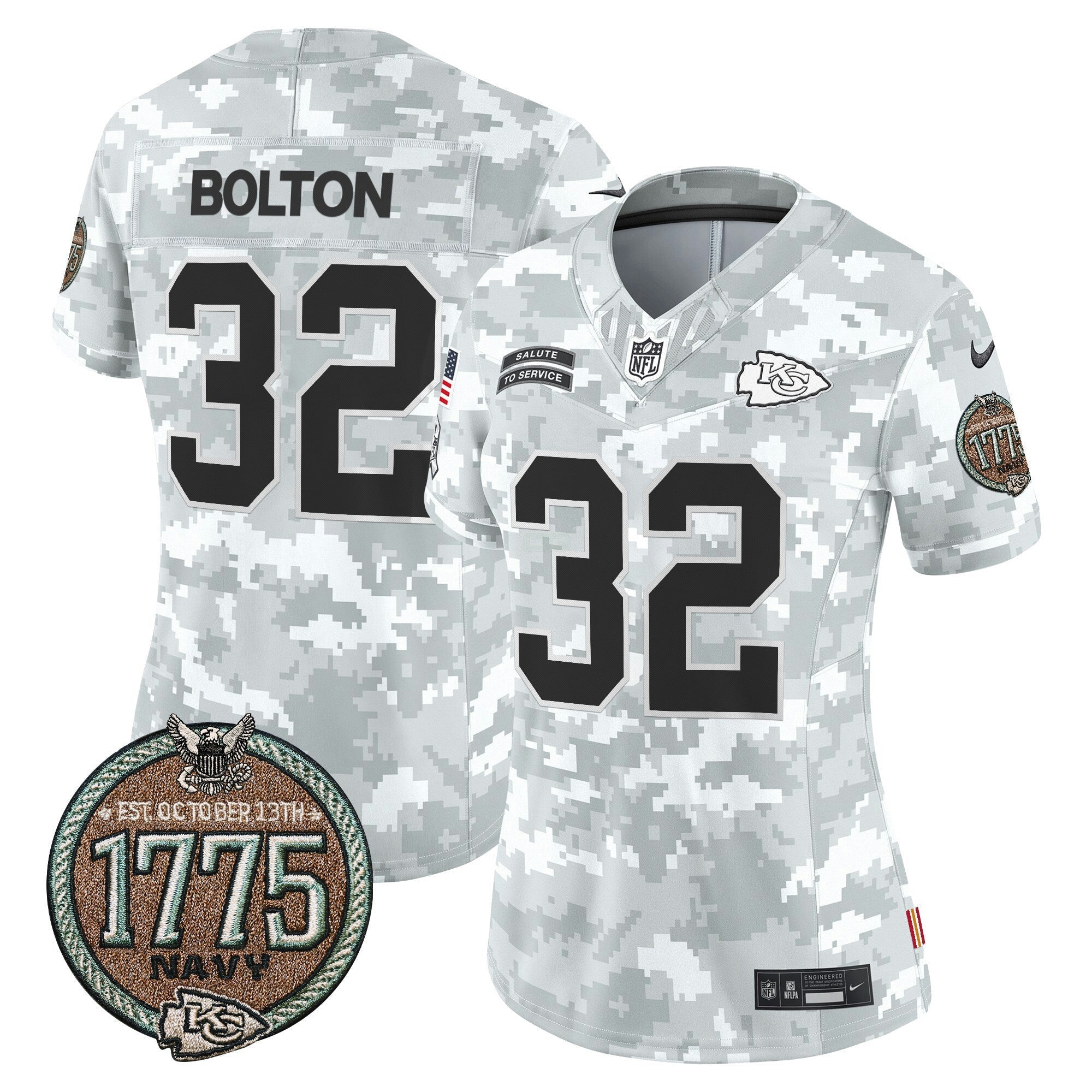 Camisa NFL Women’s 2024 Salute to Service Establishment Year Patch Vapor Limited Jersey