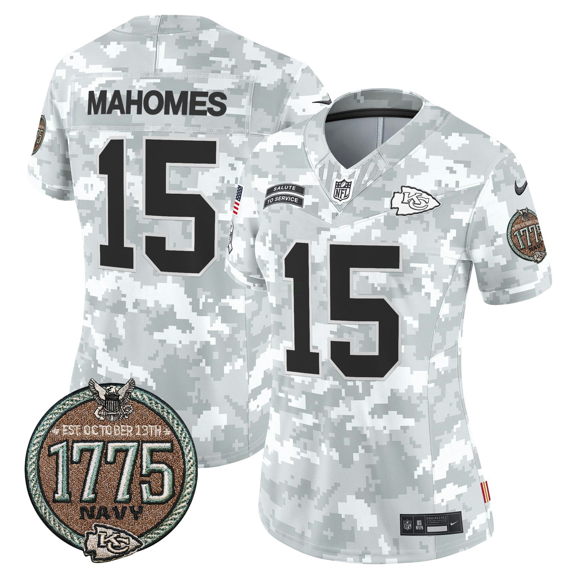 Camisa NFL Women’s 2024 Salute to Service Establishment Year Patch Vapor Limited Jersey