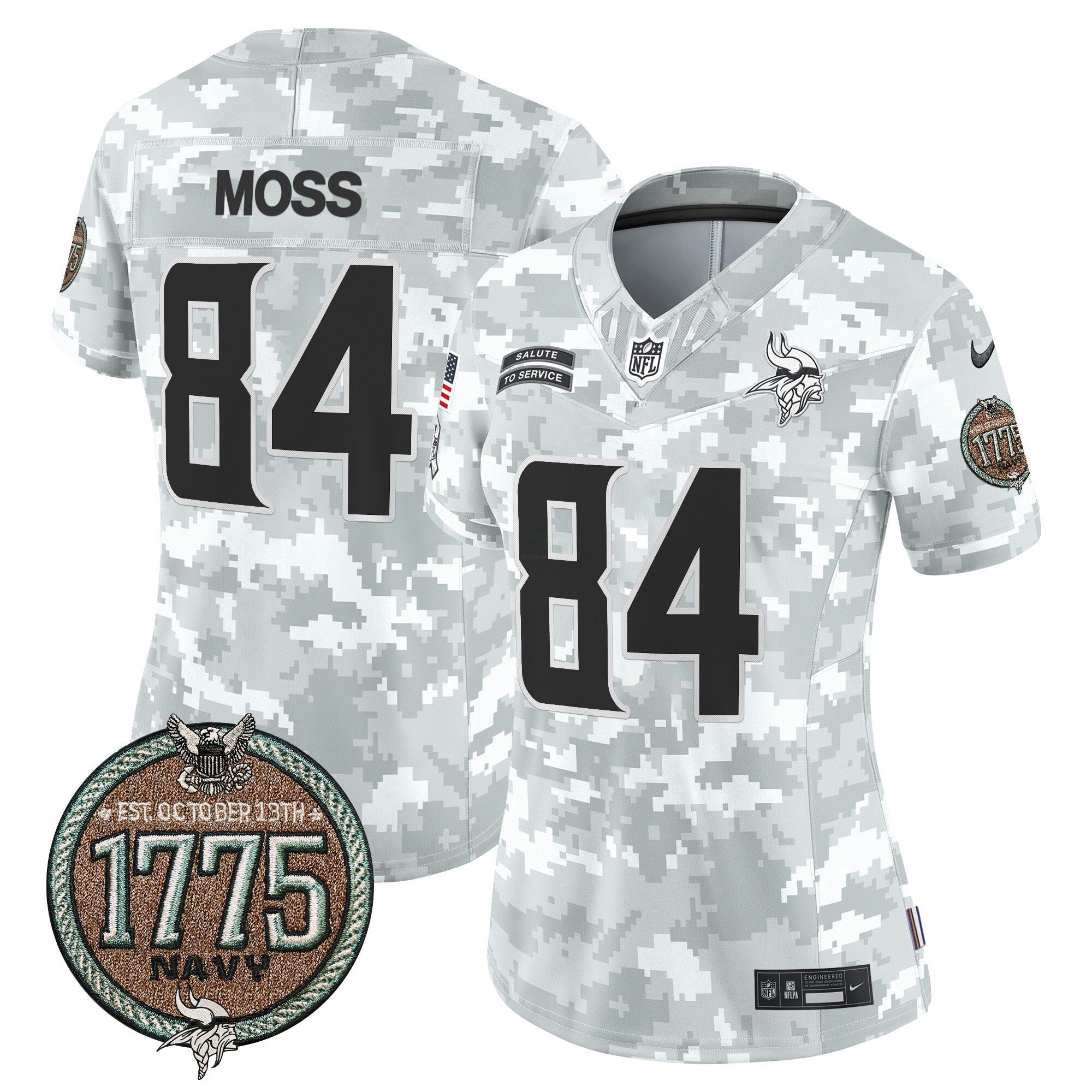 Camisa NFL Women’s 2024 Salute to Service Establishment Year Patch Vapor Limited Jersey