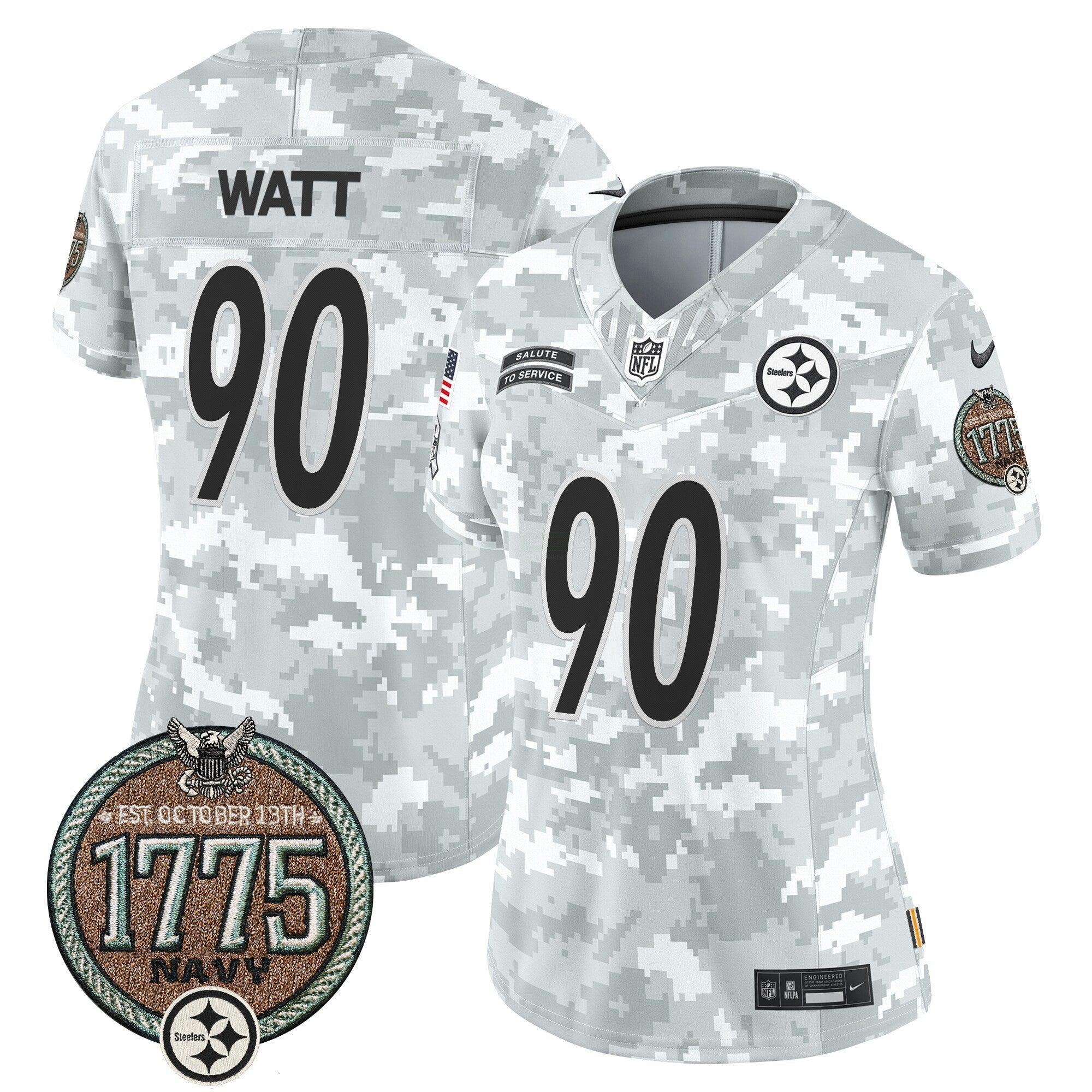 Camisa NFL Women’s 2024 Salute to Service Establishment Year Patch Vapor Limited Jersey