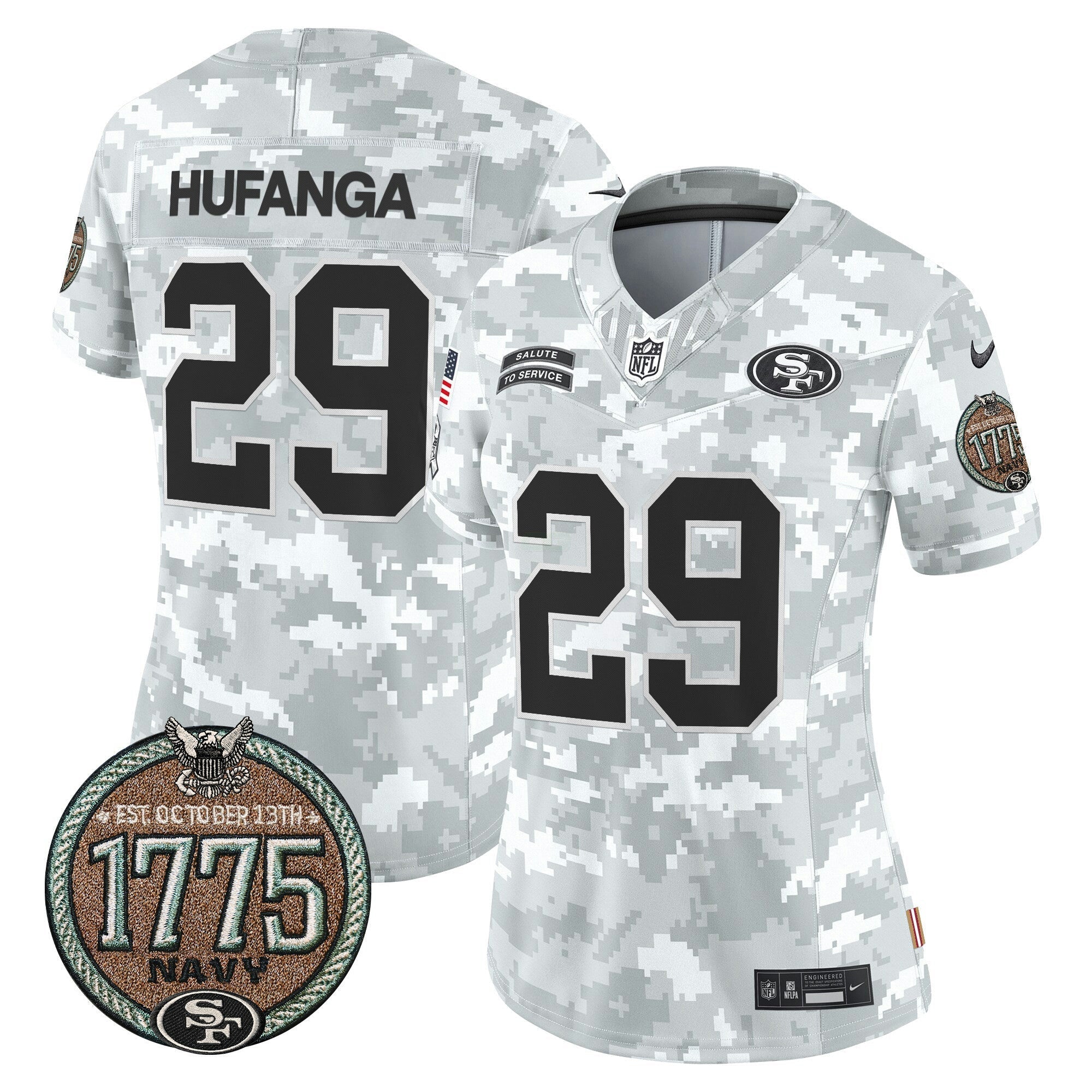 Camisa NFL Women’s 2024 Salute to Service Establishment Year Patch Vapor Limited Jersey