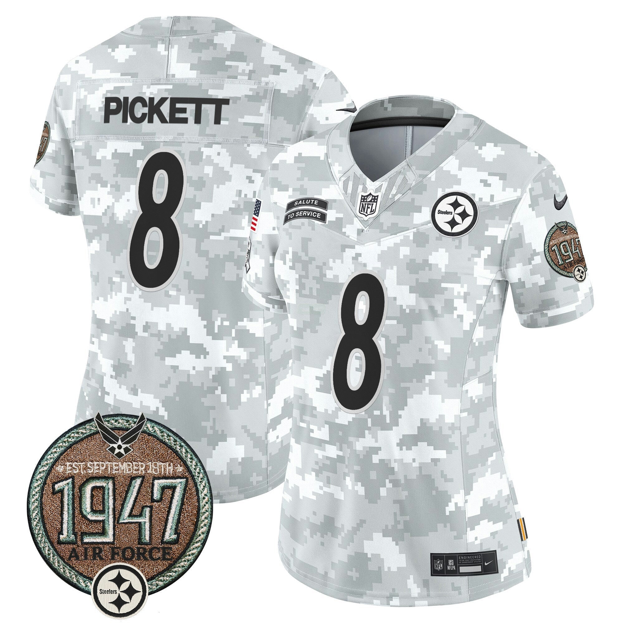 Camisa NFL Women’s 2024 Salute to Service Establishment Year Patch Vapor Limited Jersey