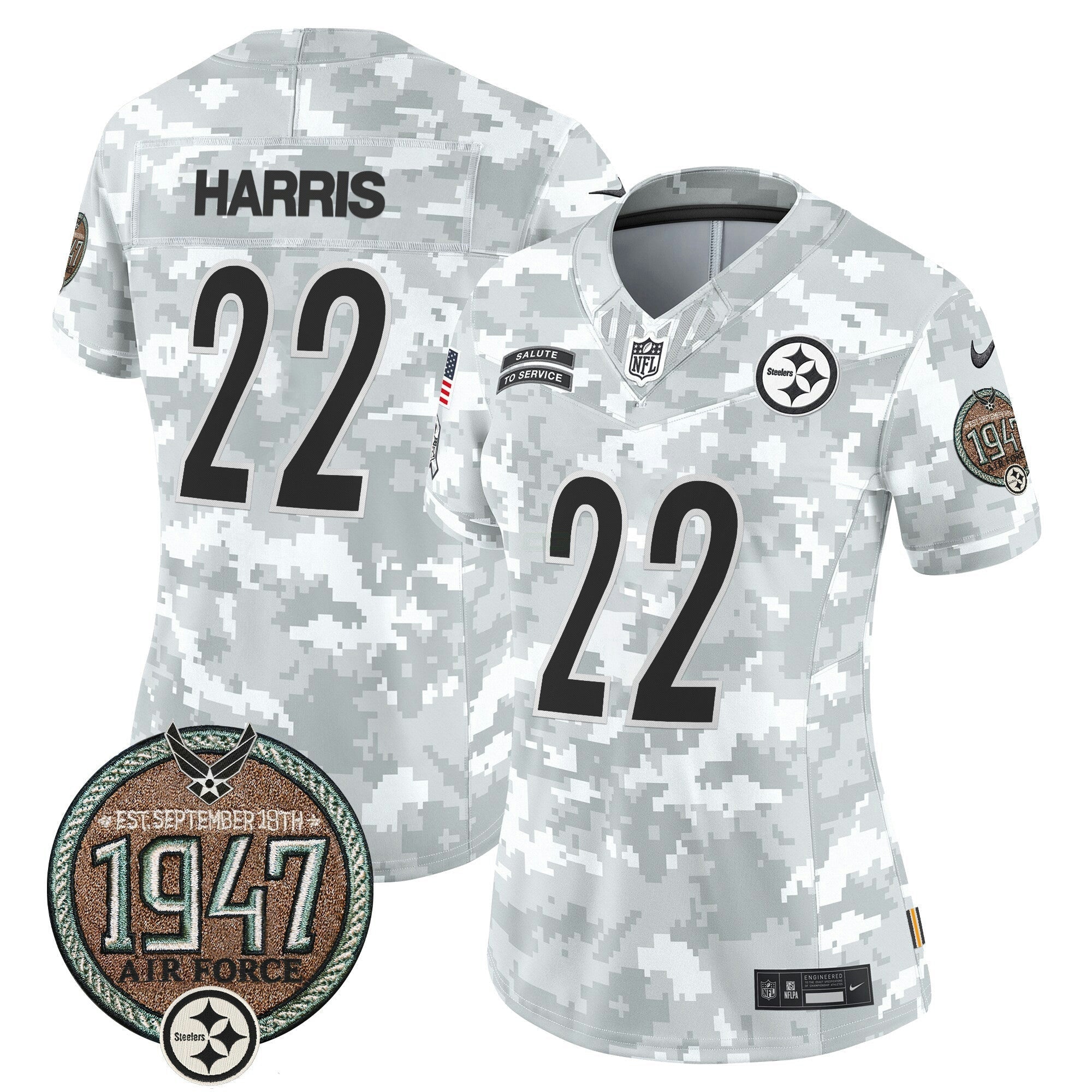 Camisa NFL Women’s 2024 Salute to Service Establishment Year Patch Vapor Limited Jersey