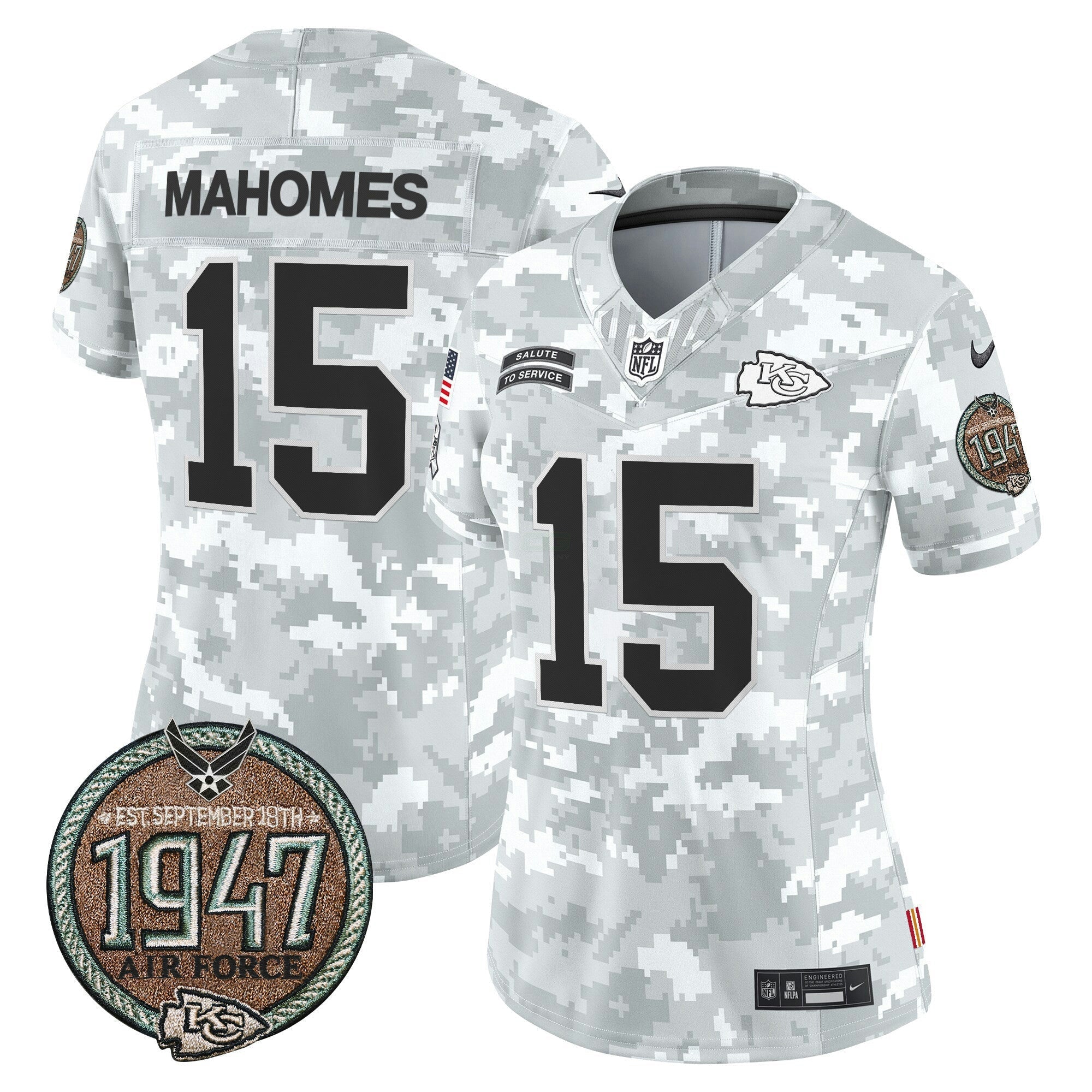 Camisa NFL Women’s 2024 Salute to Service Establishment Year Patch Vapor Limited Jersey
