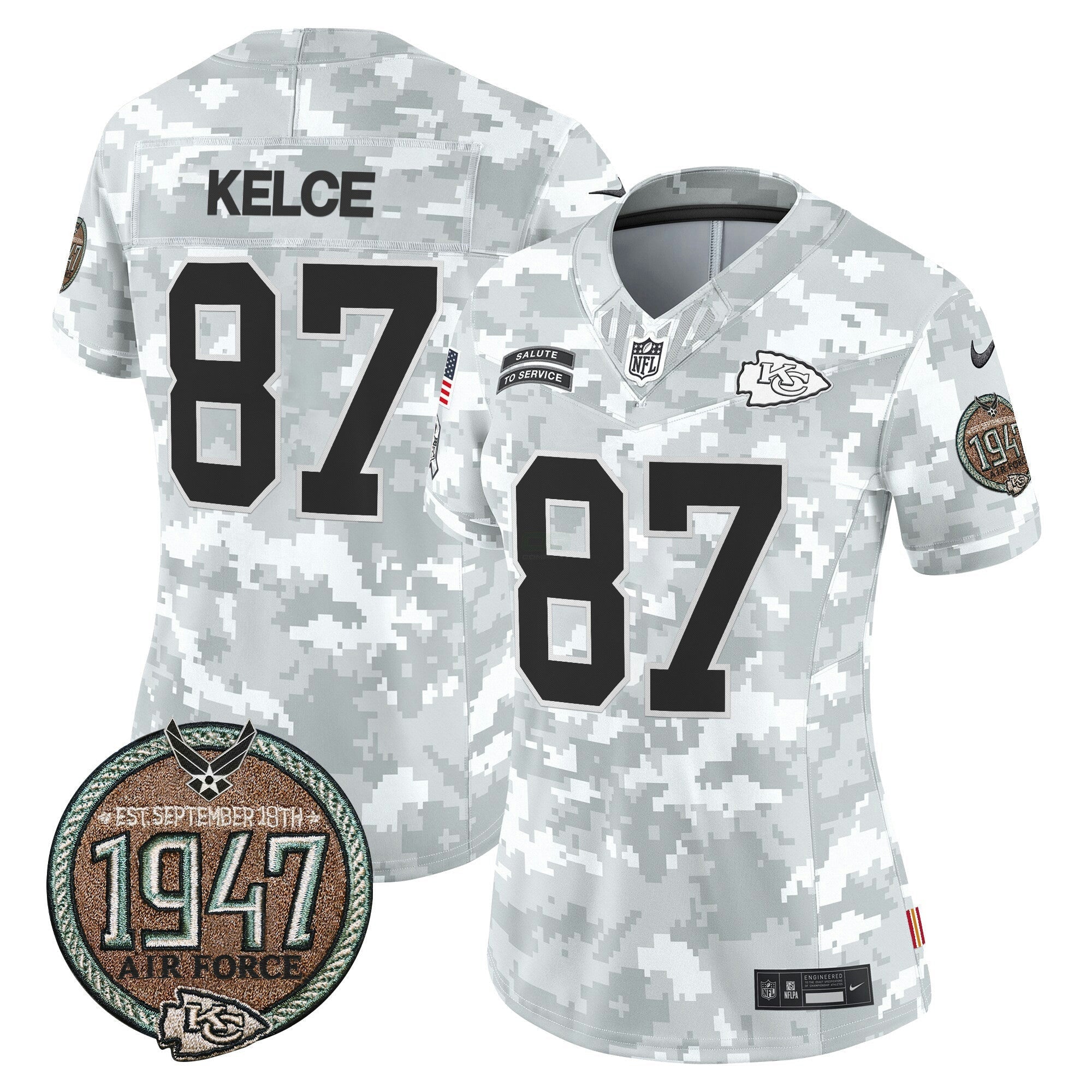 Camisa NFL Women’s 2024 Salute to Service Establishment Year Patch Vapor Limited Jersey