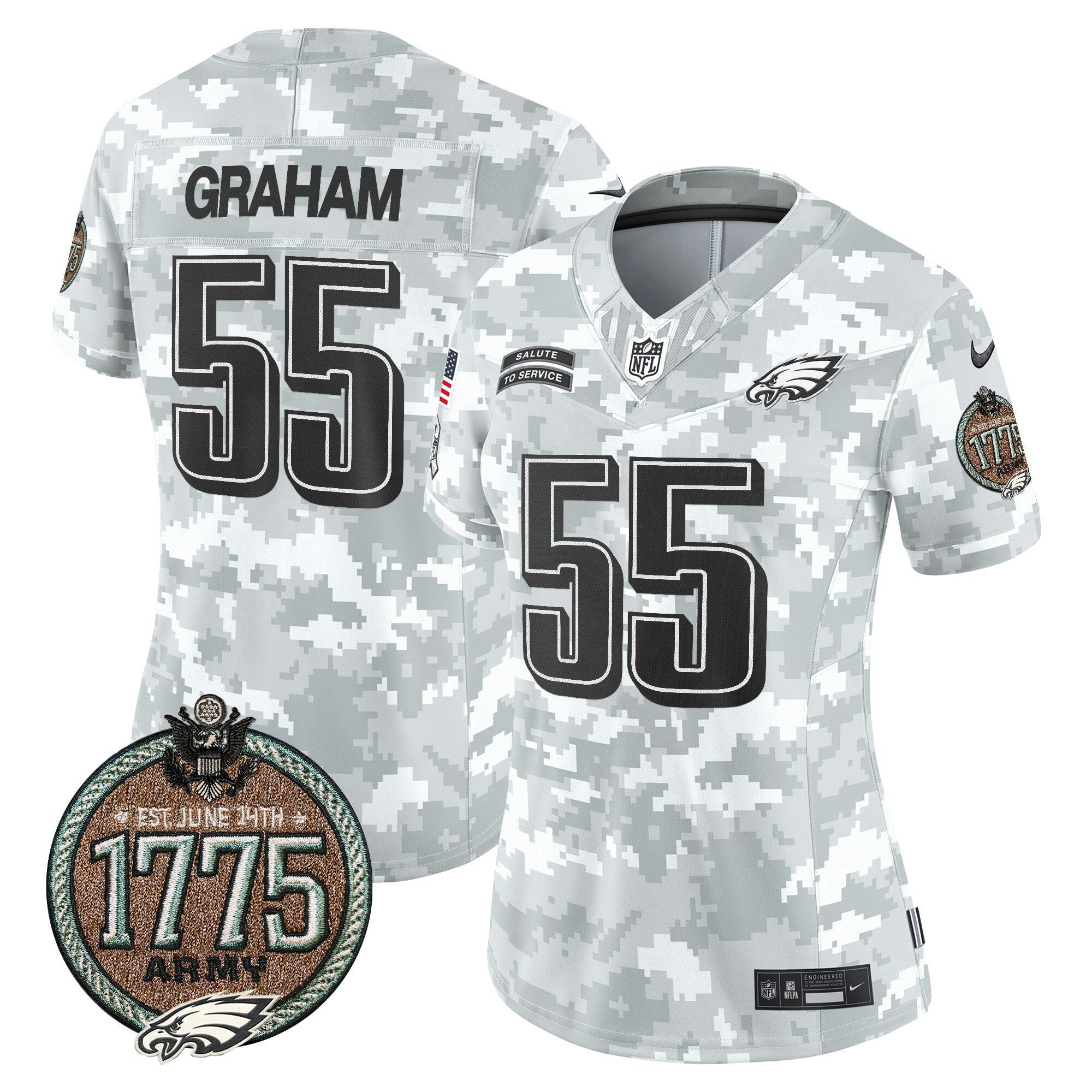 Camisa NFL Women’s 2024 Salute to Service Establishment Year Patch Vapor Limited Jersey