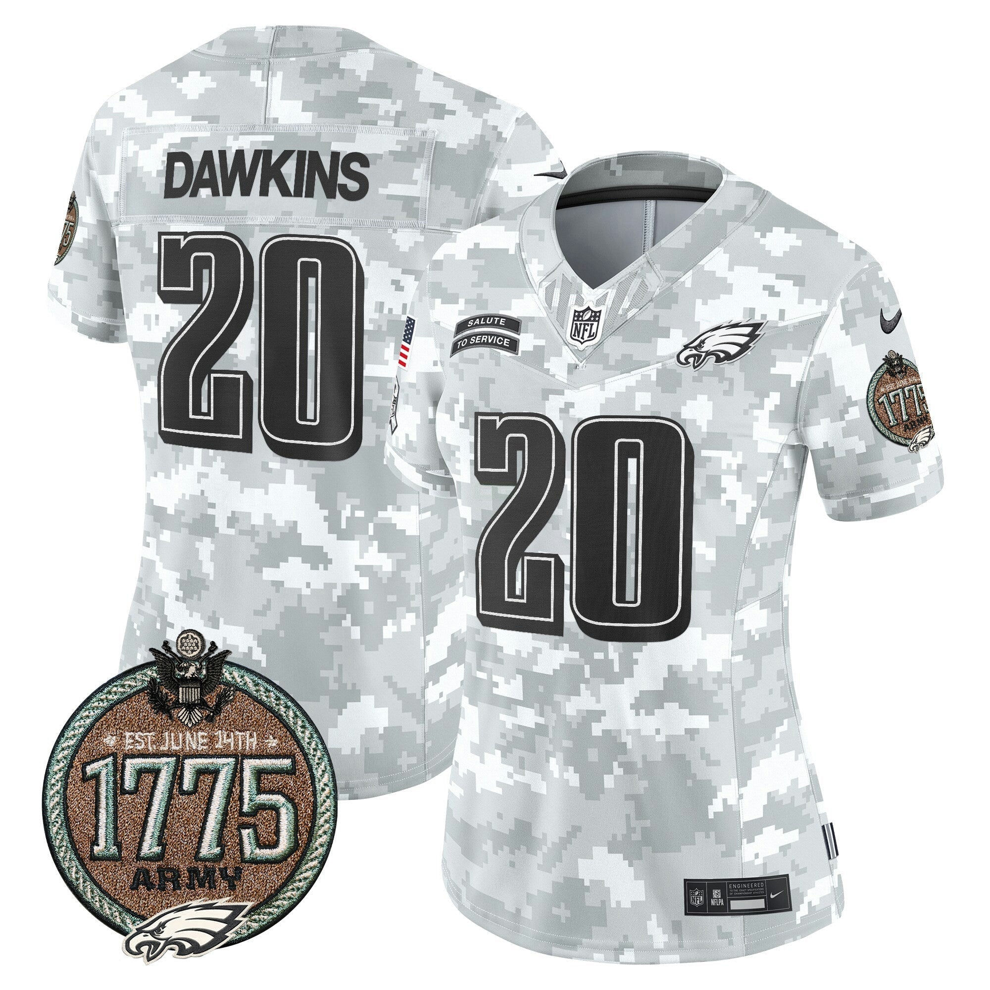 Camisa NFL Women’s 2024 Salute to Service Establishment Year Patch Vapor Limited Jersey