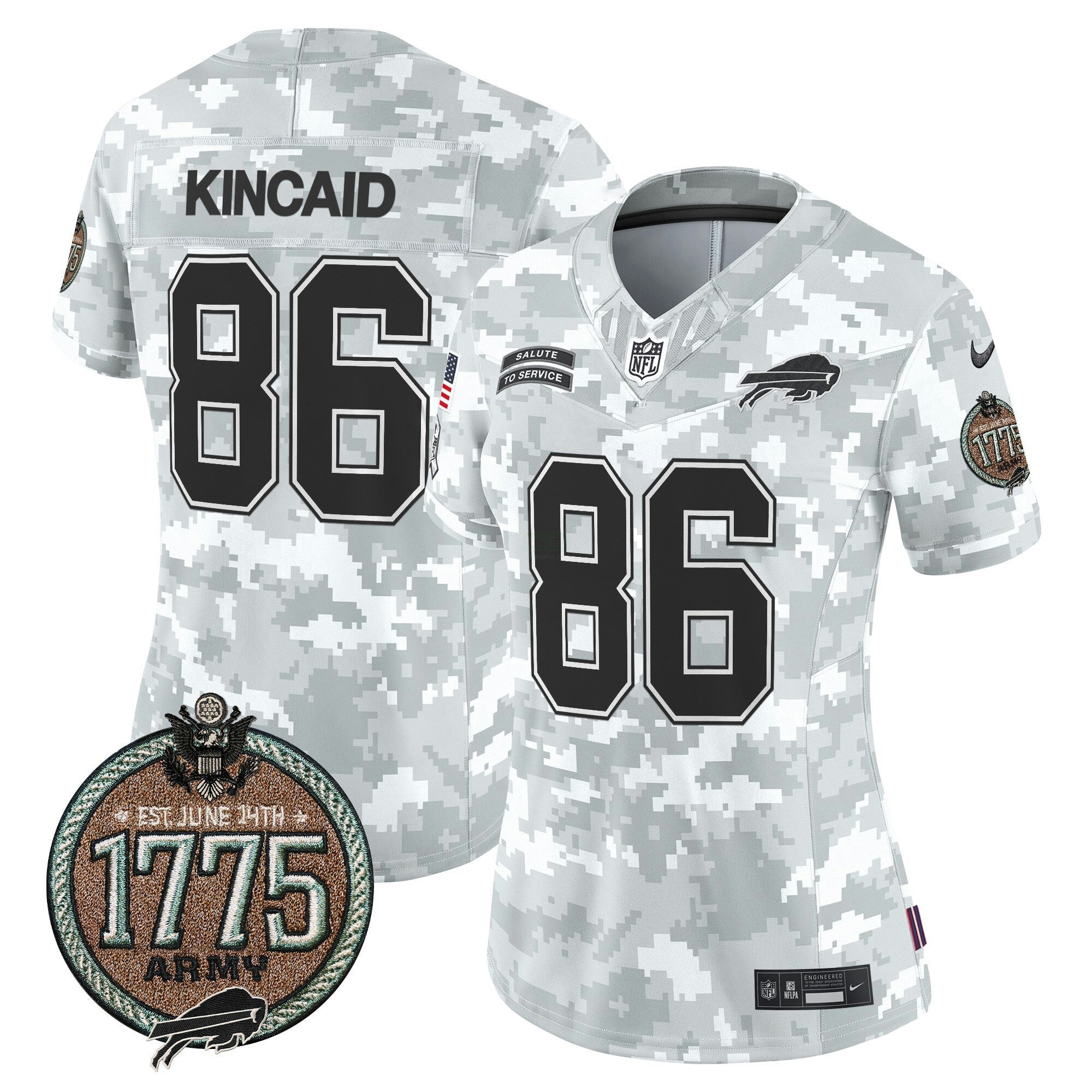 Camisa NFL Women’s 2024 Salute to Service Establishment Year Patch Vapor Limited Jersey