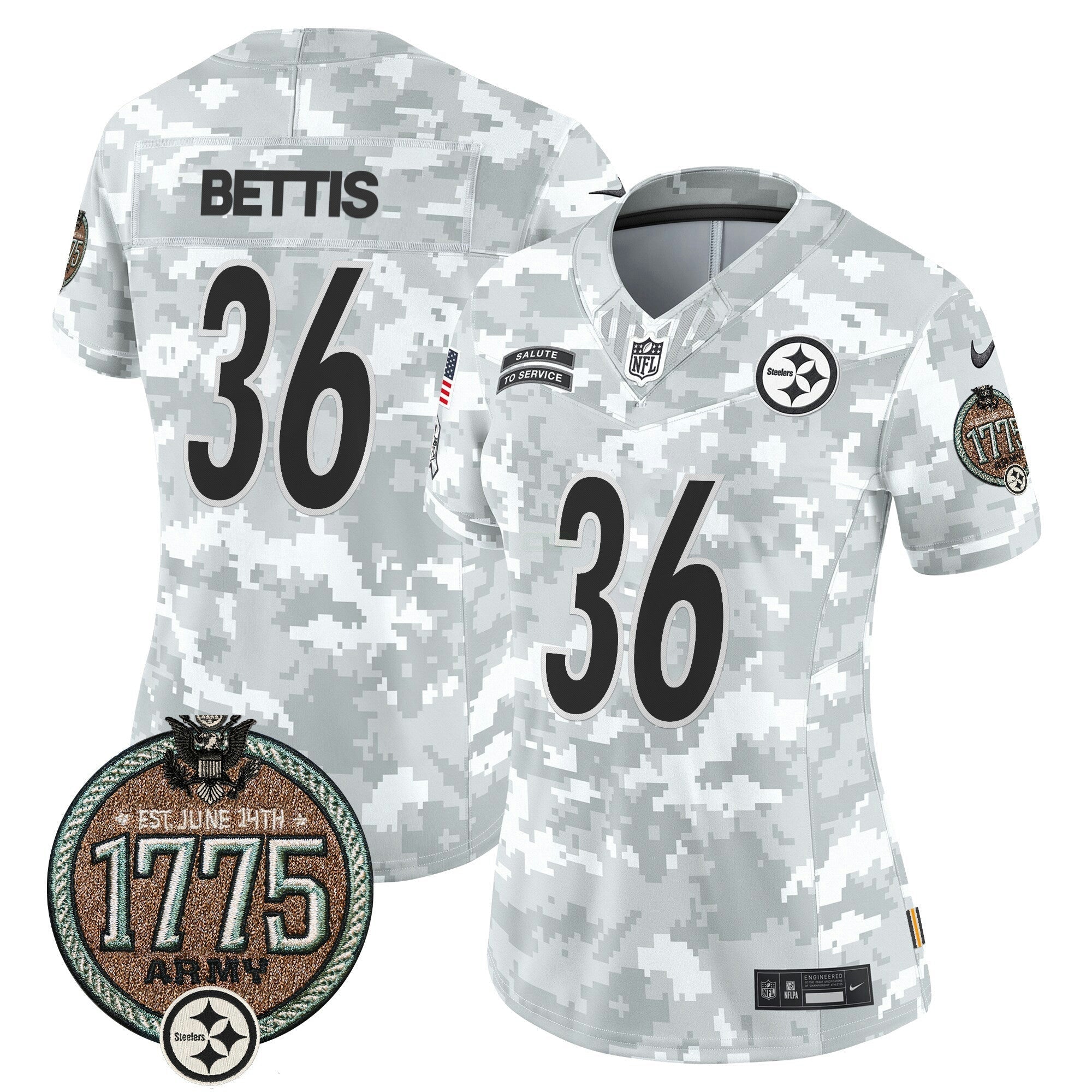 Camisa NFL Women’s 2024 Salute to Service Establishment Year Patch Vapor Limited Jersey