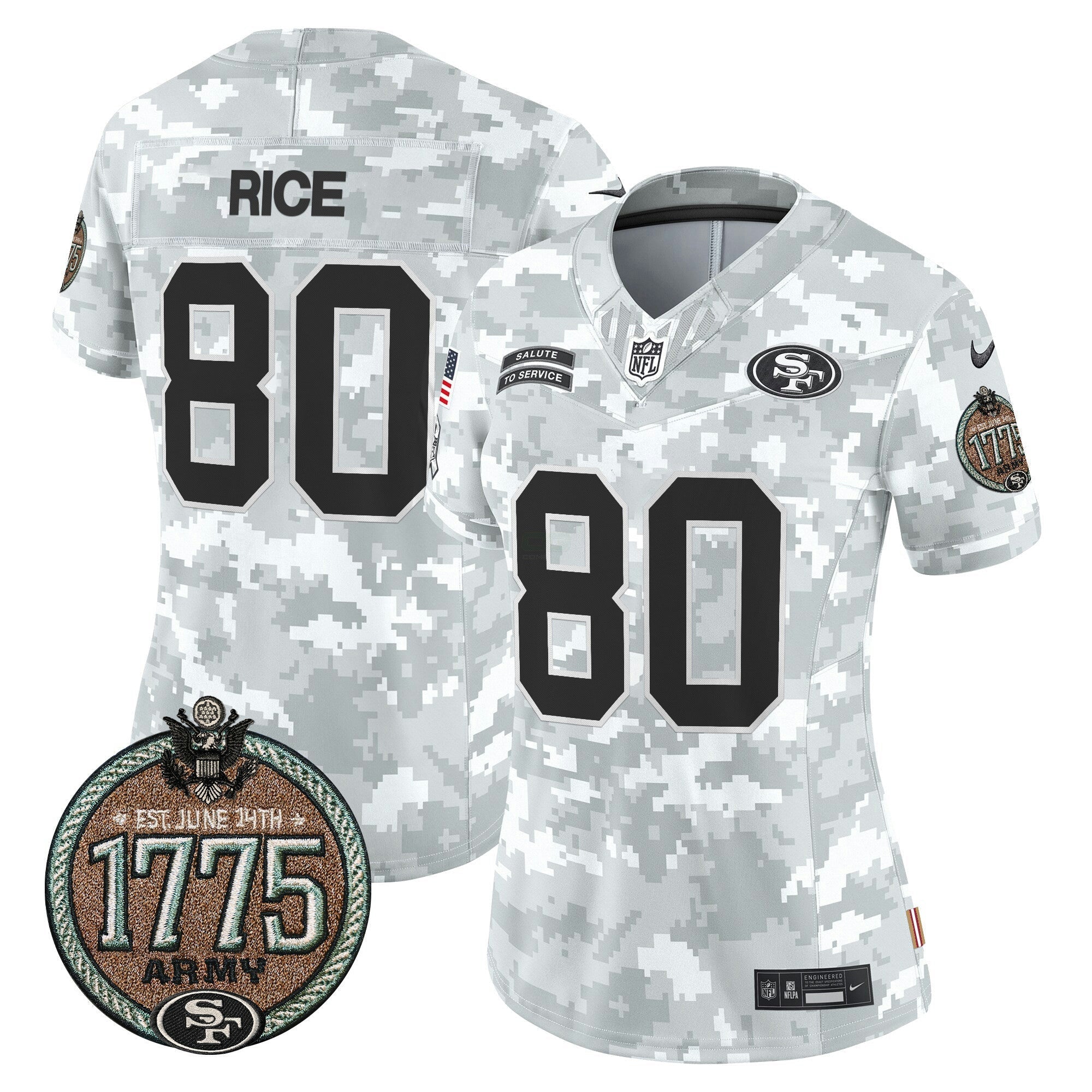 Camisa NFL Women’s 2024 Salute to Service Establishment Year Patch Vapor Limited Jersey