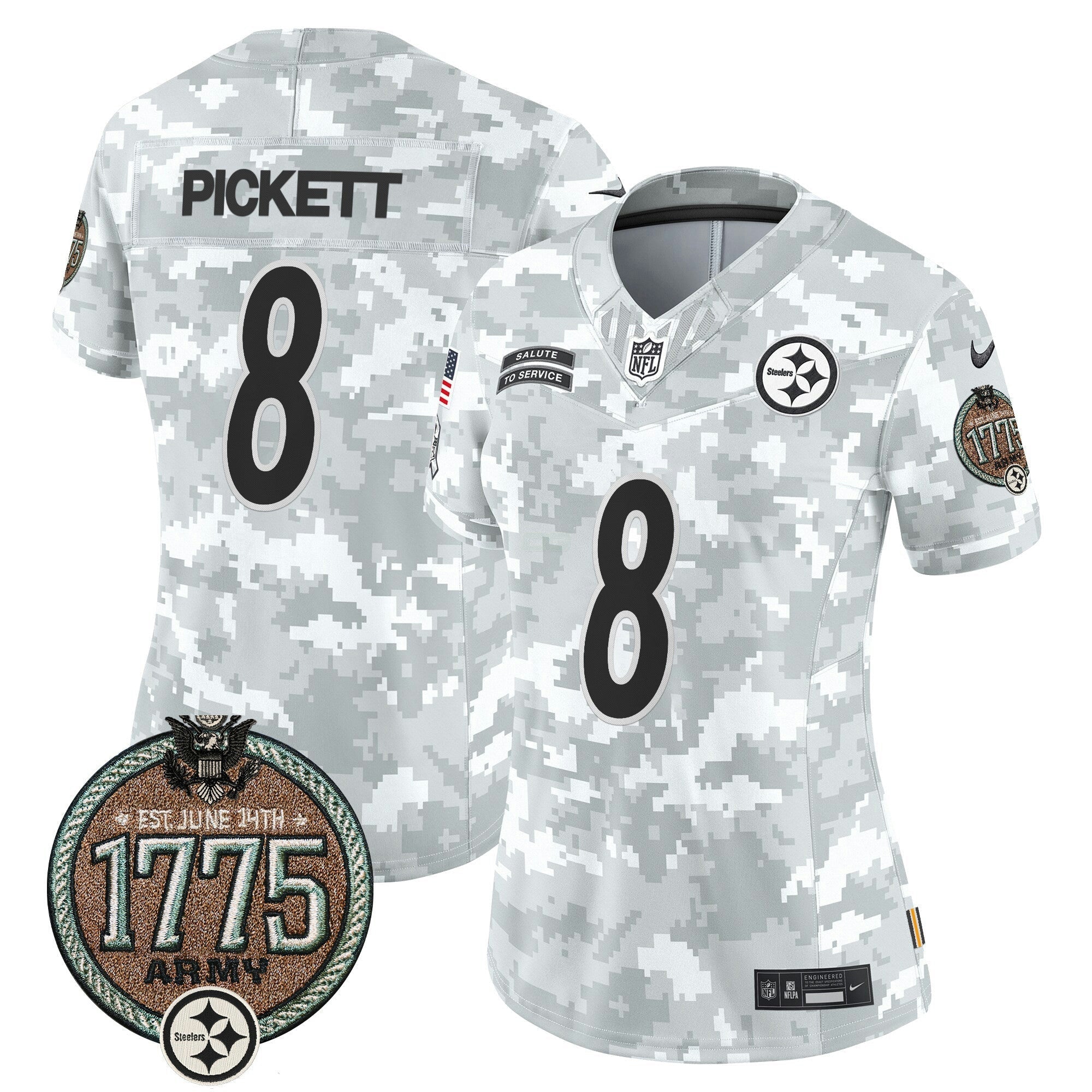 Camisa NFL Women’s 2024 Salute to Service Establishment Year Patch Vapor Limited Jersey