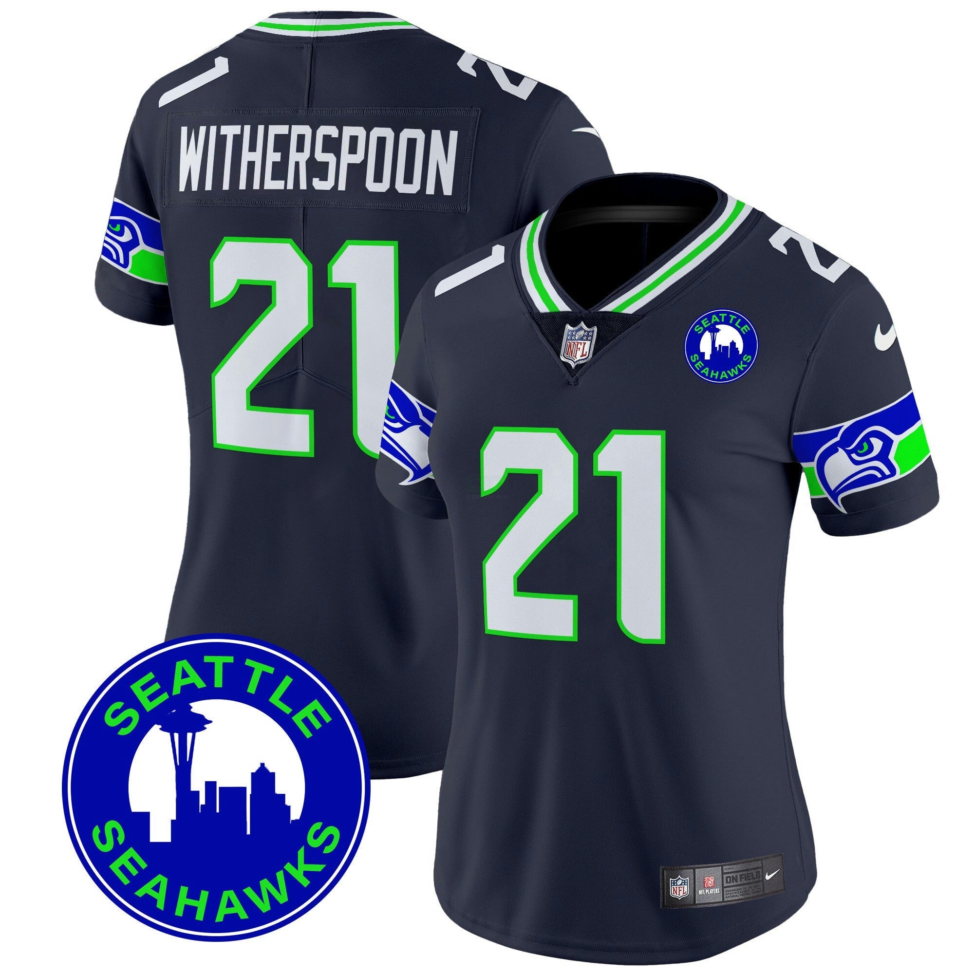 Camisa NFL Women’s 2024 Seattle City Patch Vapor Limited Jersey