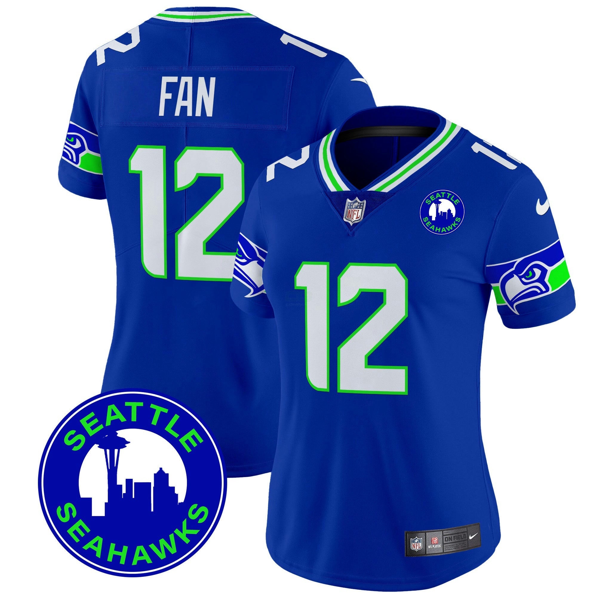 Camisa NFL Women’s 2024 Seattle City Patch Vapor Limited Jersey