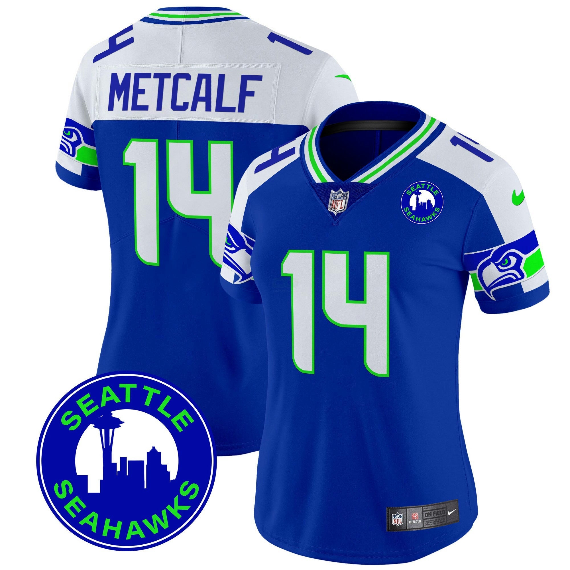 Camisa NFL Women’s 2024 Seattle City Patch Vapor Limited Jersey