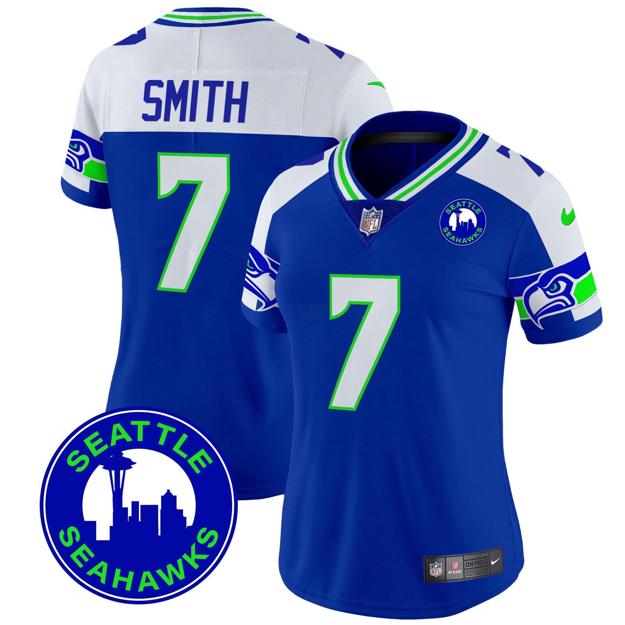 Camisa NFL Women’s 2024 Seattle City Patch Vapor Limited Jersey