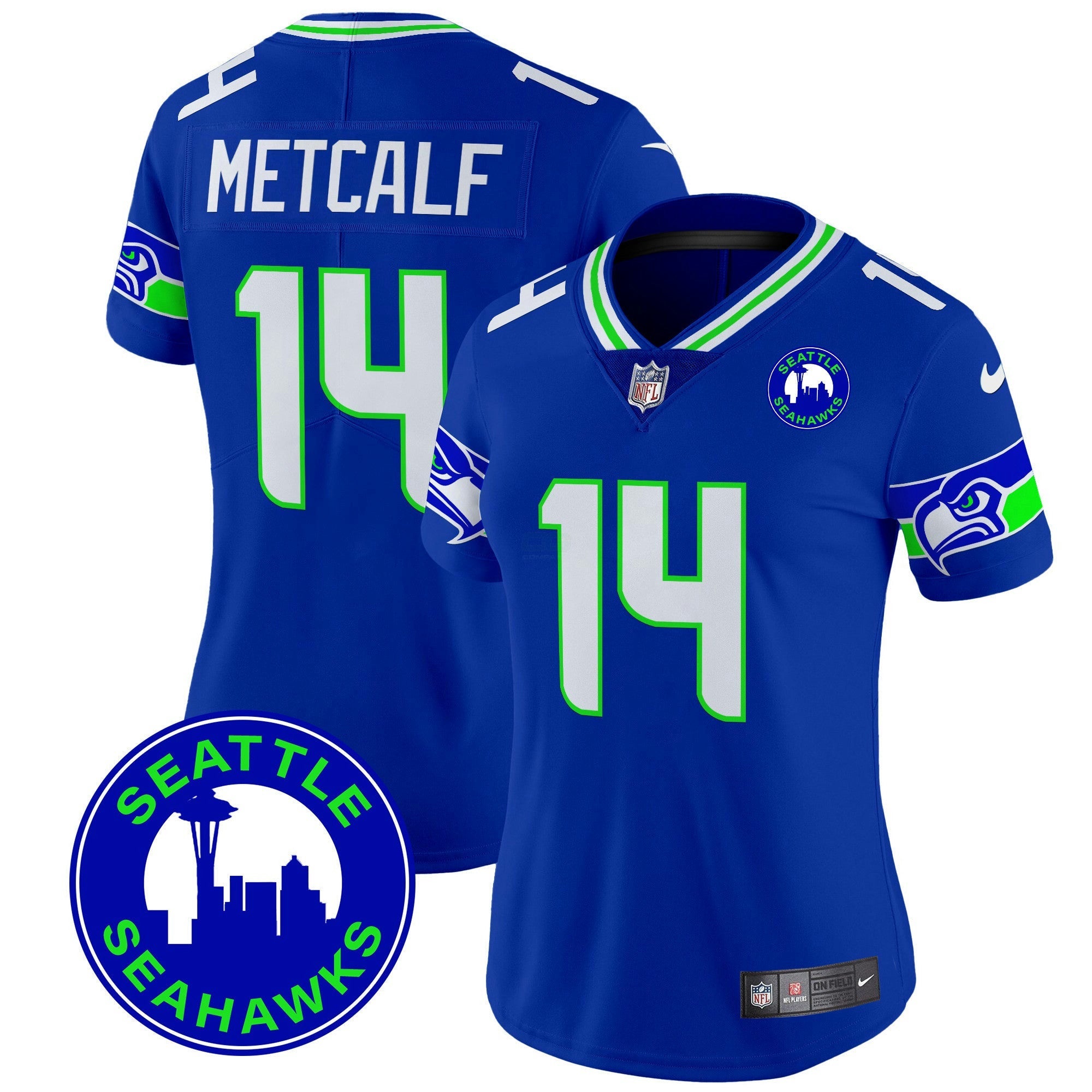 Camisa NFL Women’s 2024 Seattle City Patch Vapor Limited Jersey