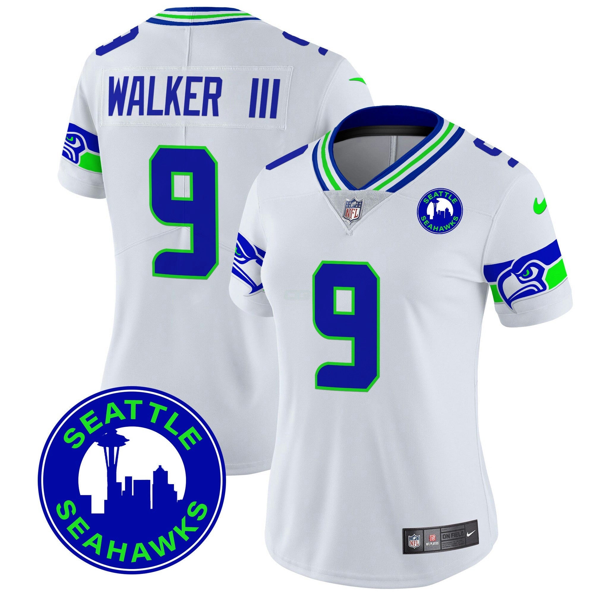 Camisa NFL Women’s 2024 Seattle City Patch Vapor Limited Jersey