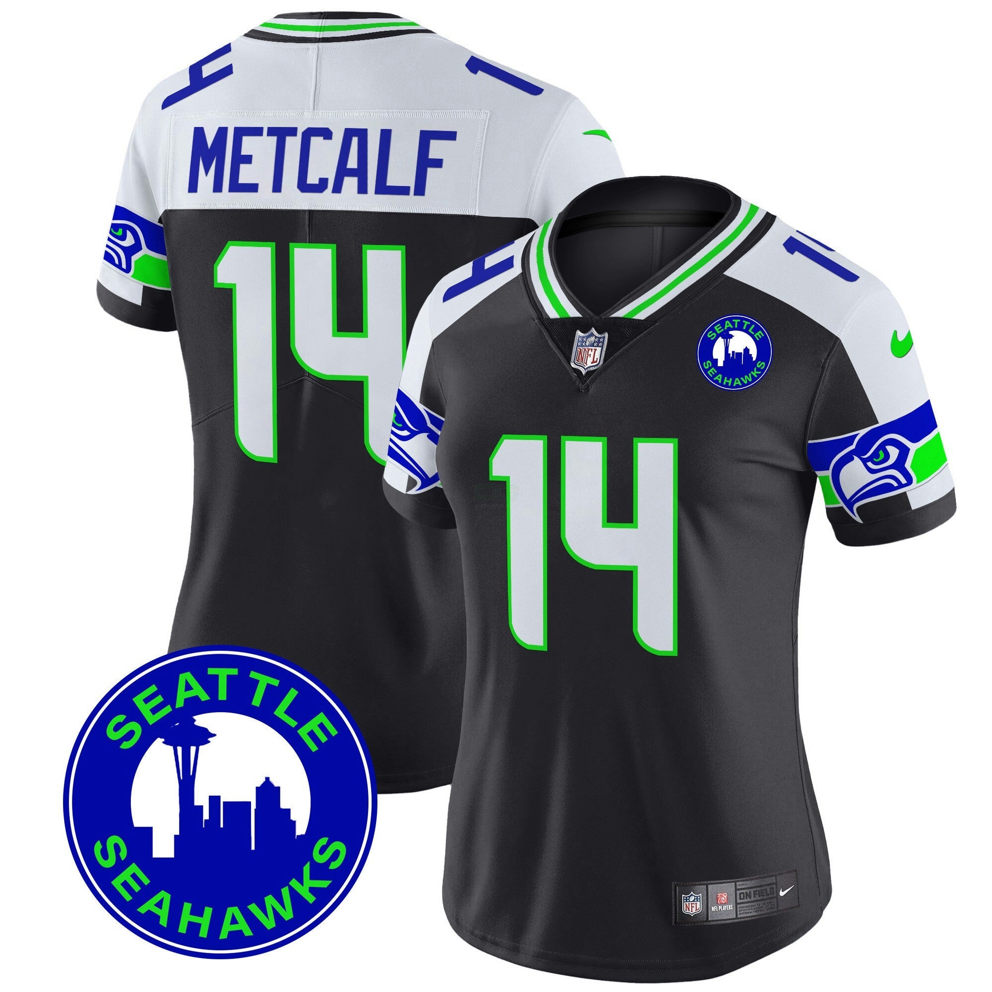 Camisa NFL Women’s 2024 Seattle City Patch Vapor Limited Jersey