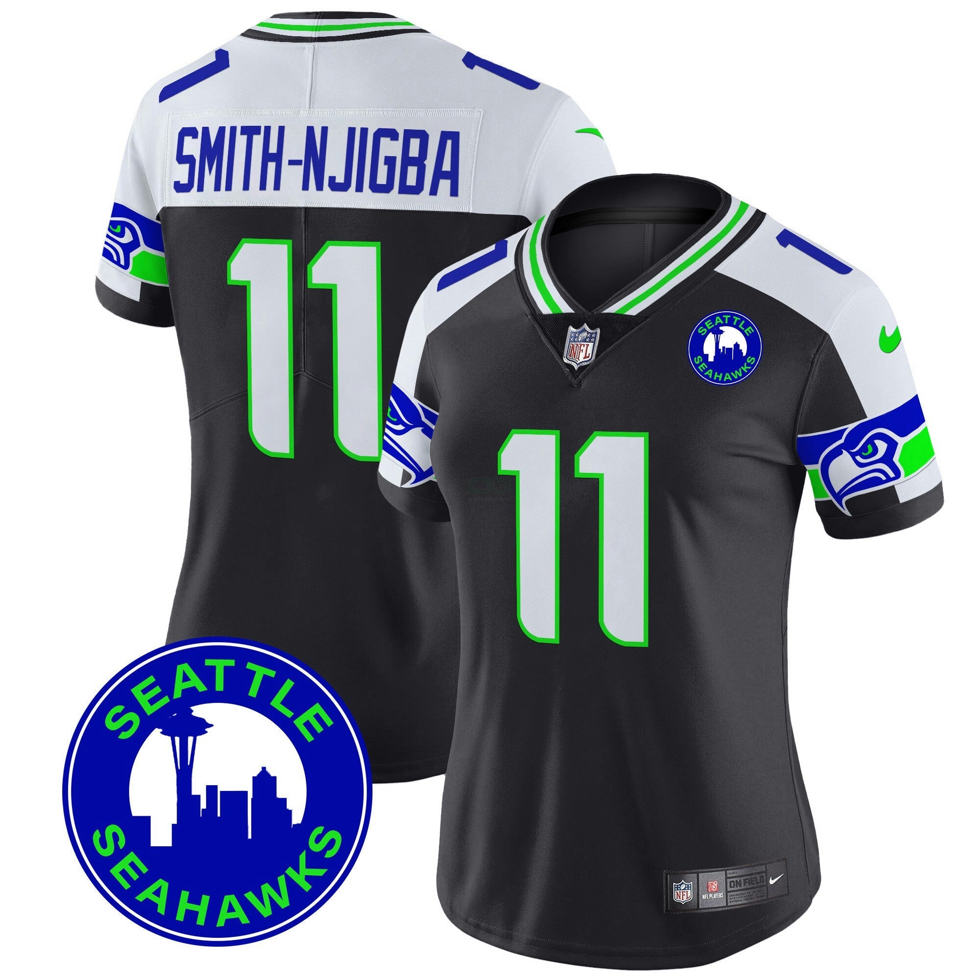 Camisa NFL Women’s 2024 Seattle City Patch Vapor Limited Jersey