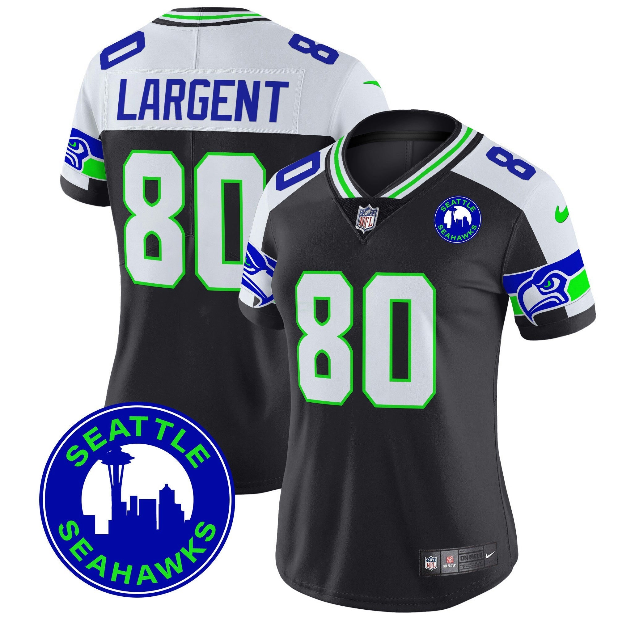 Camisa NFL Women’s 2024 Seattle City Patch Vapor Limited Jersey