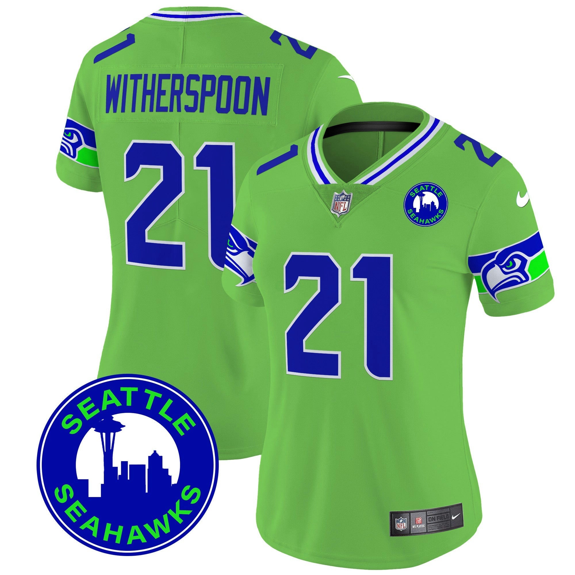 Camisa NFL Women’s 2024 Seattle City Patch Vapor Limited Jersey