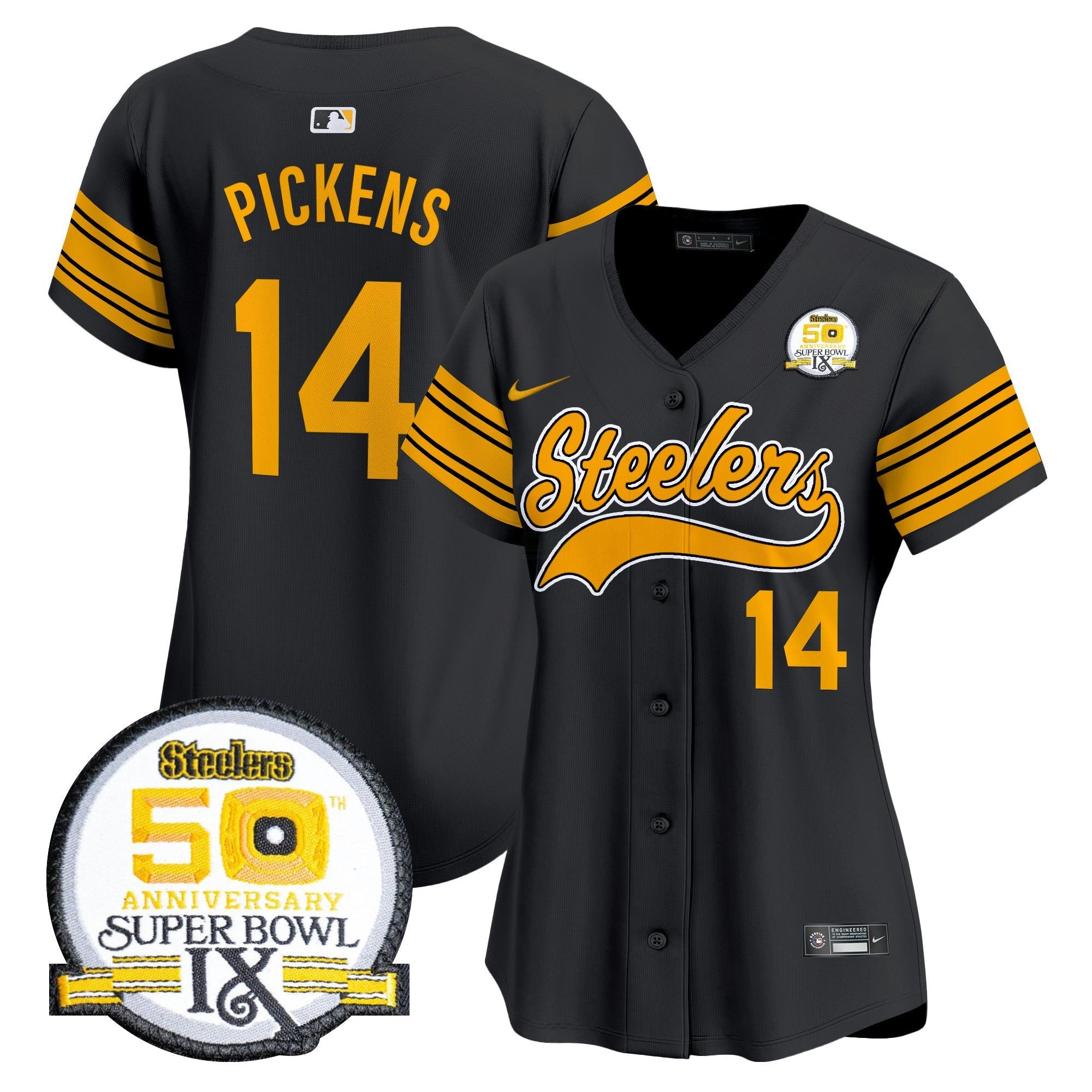 Camisa NFL Women’s 50th Anniversary Of Super Bowl IX Patch Vapor Premier Jersey