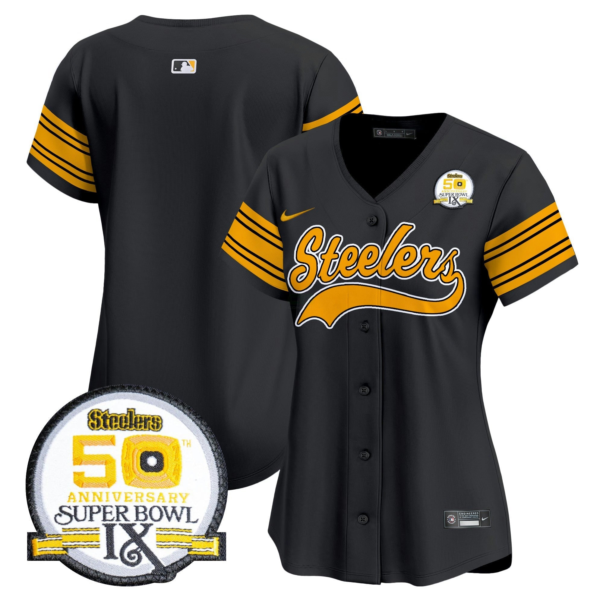 Camisa NFL Women’s 50th Anniversary Of Super Bowl IX Patch Vapor Premier Jersey
