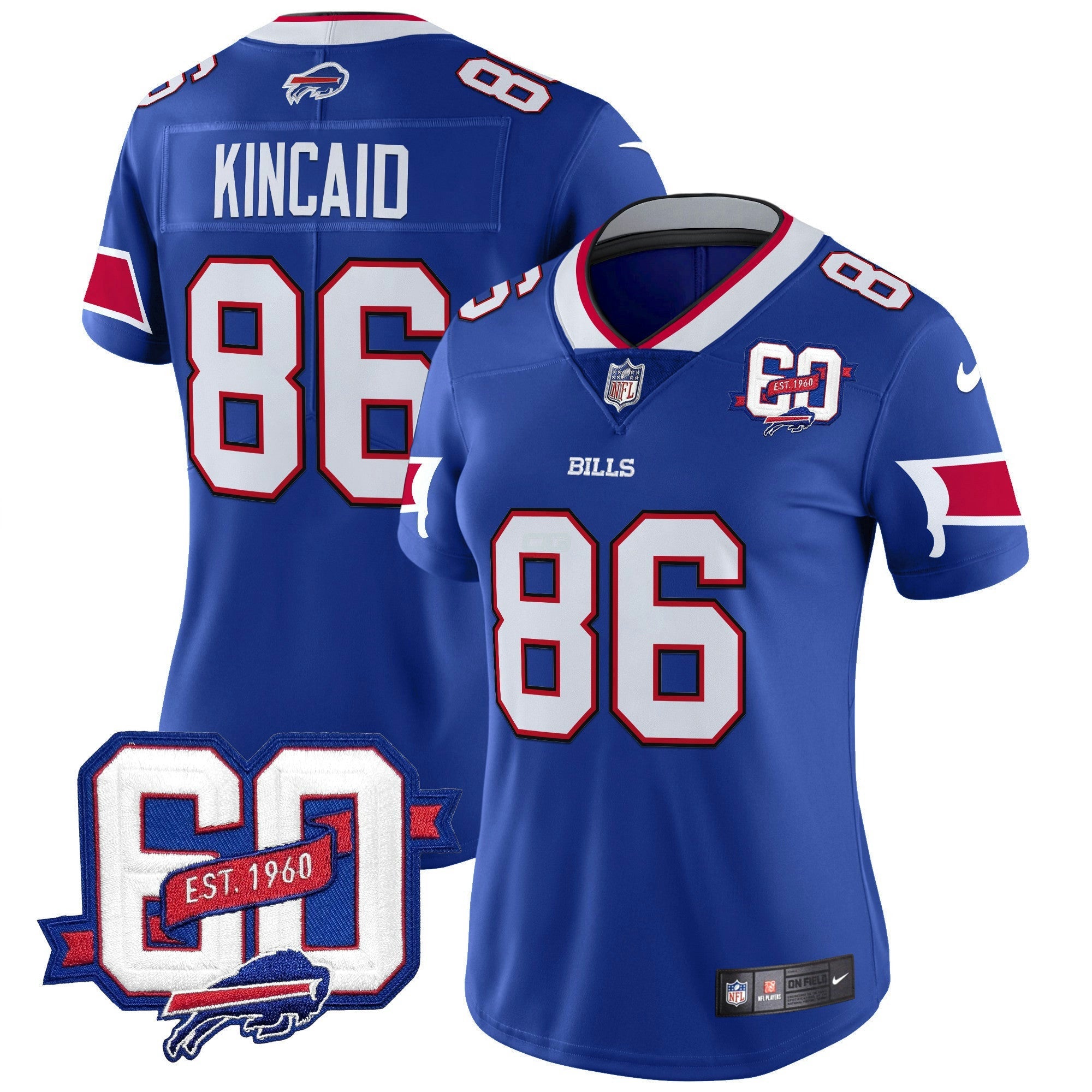 Camisa NFL Women’s 60th Anniversary Patch Vapor Limited Jersey